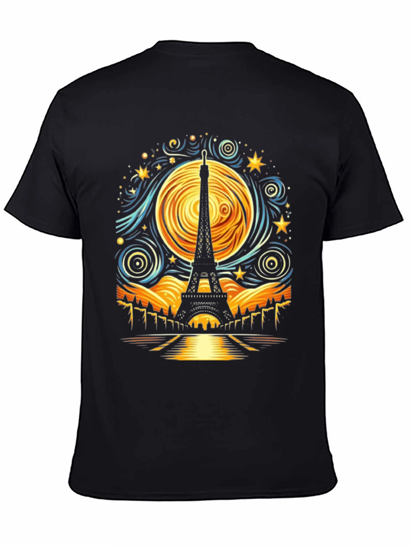 Starry Night Eiffel Tower T-Shirt