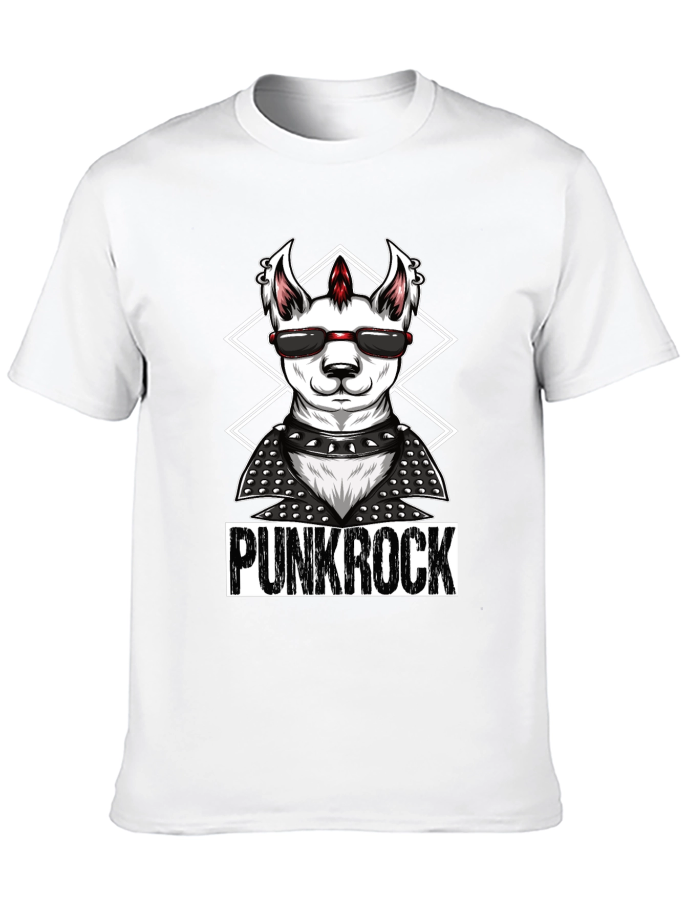 Punk Rock Llama T-Shirt - Cool & Edgy Design