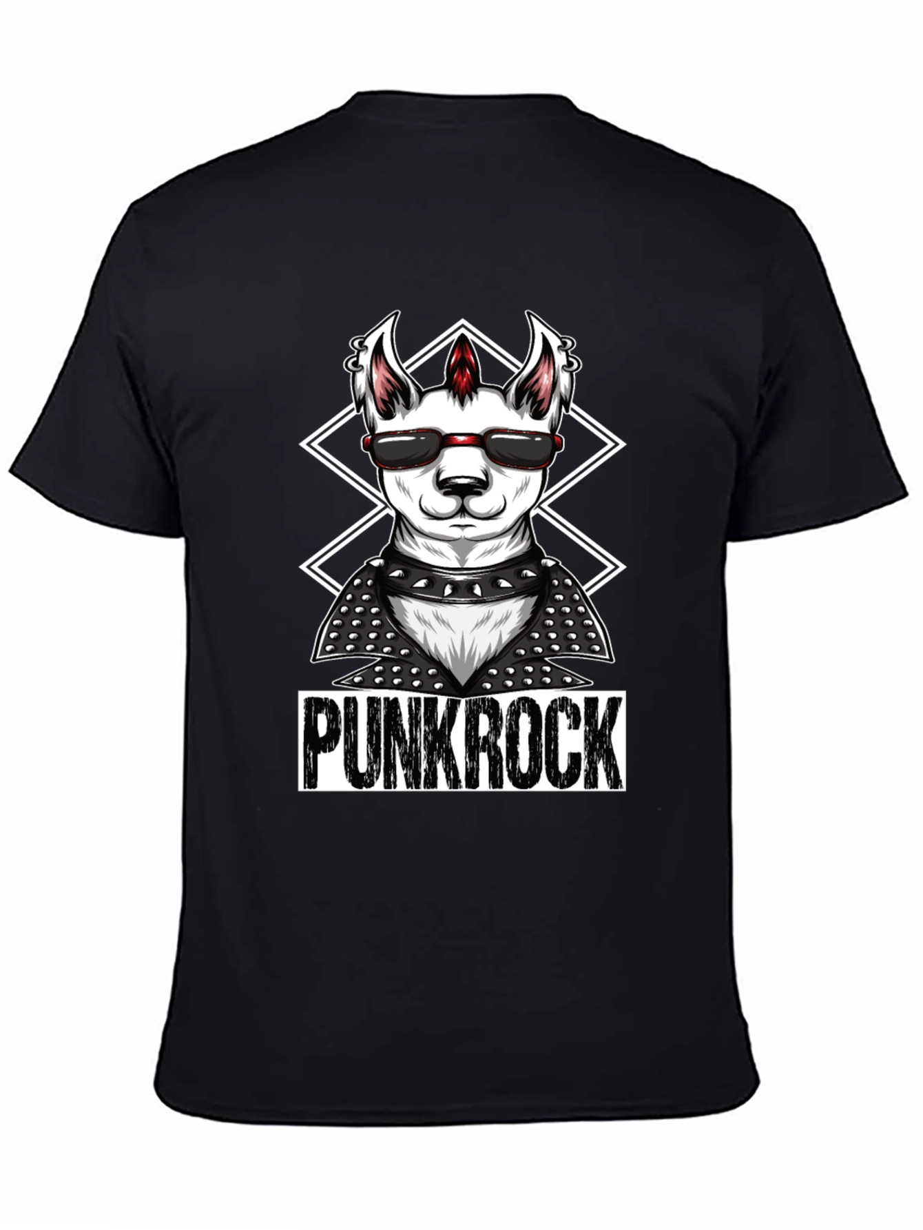 Punk Rock Llama T-Shirt - Cool & Edgy Design