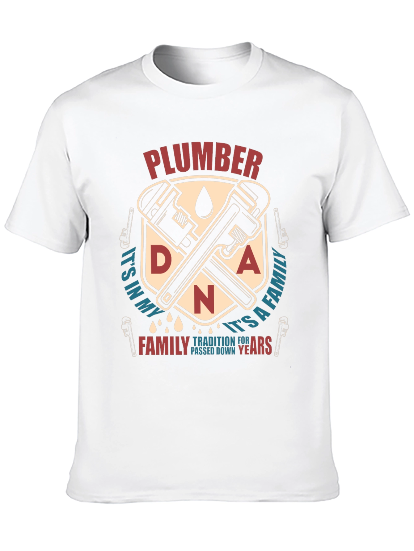Plumber DNA Family Tradition Black T-Shirt