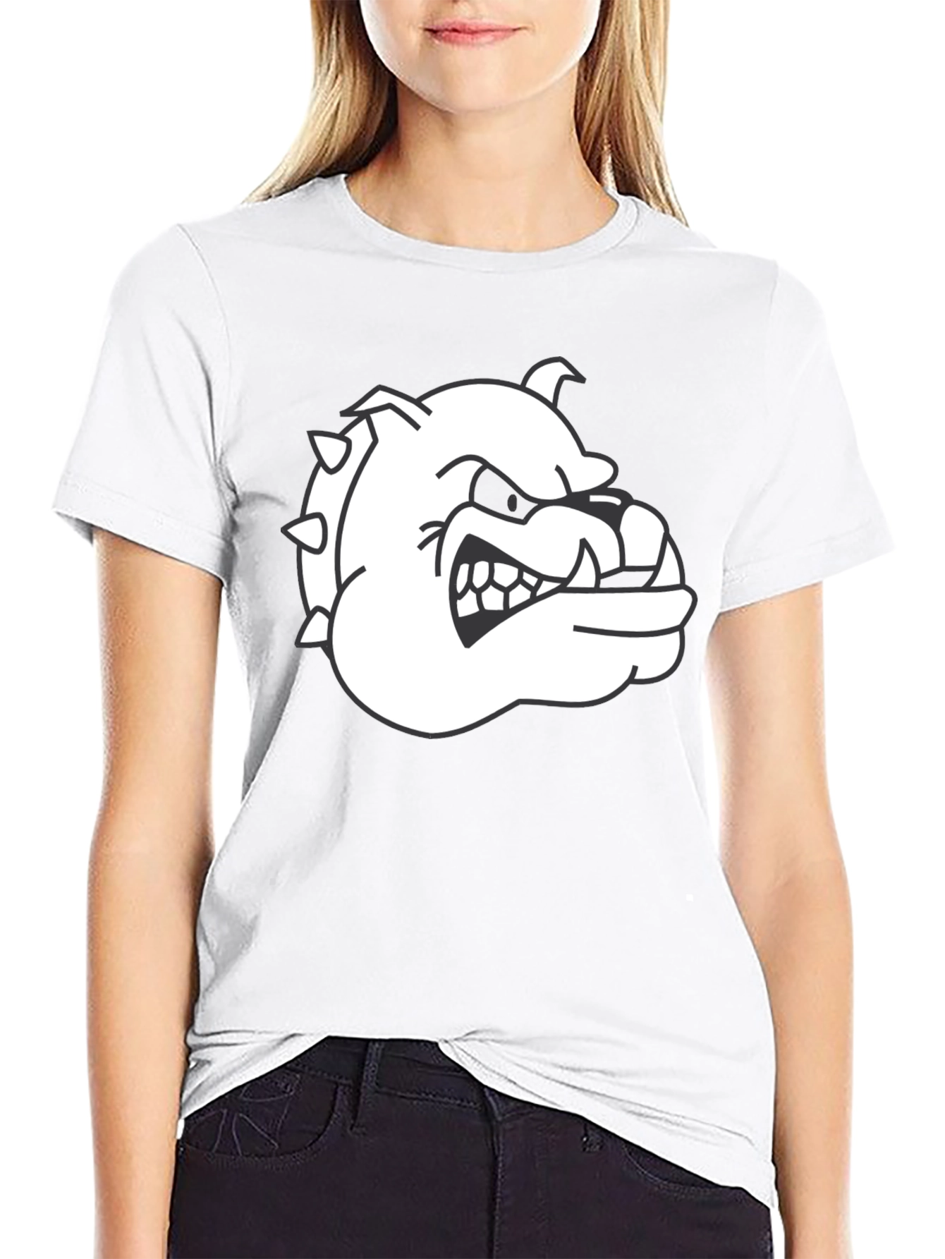 Graphic Bulldog Black T-Shirt