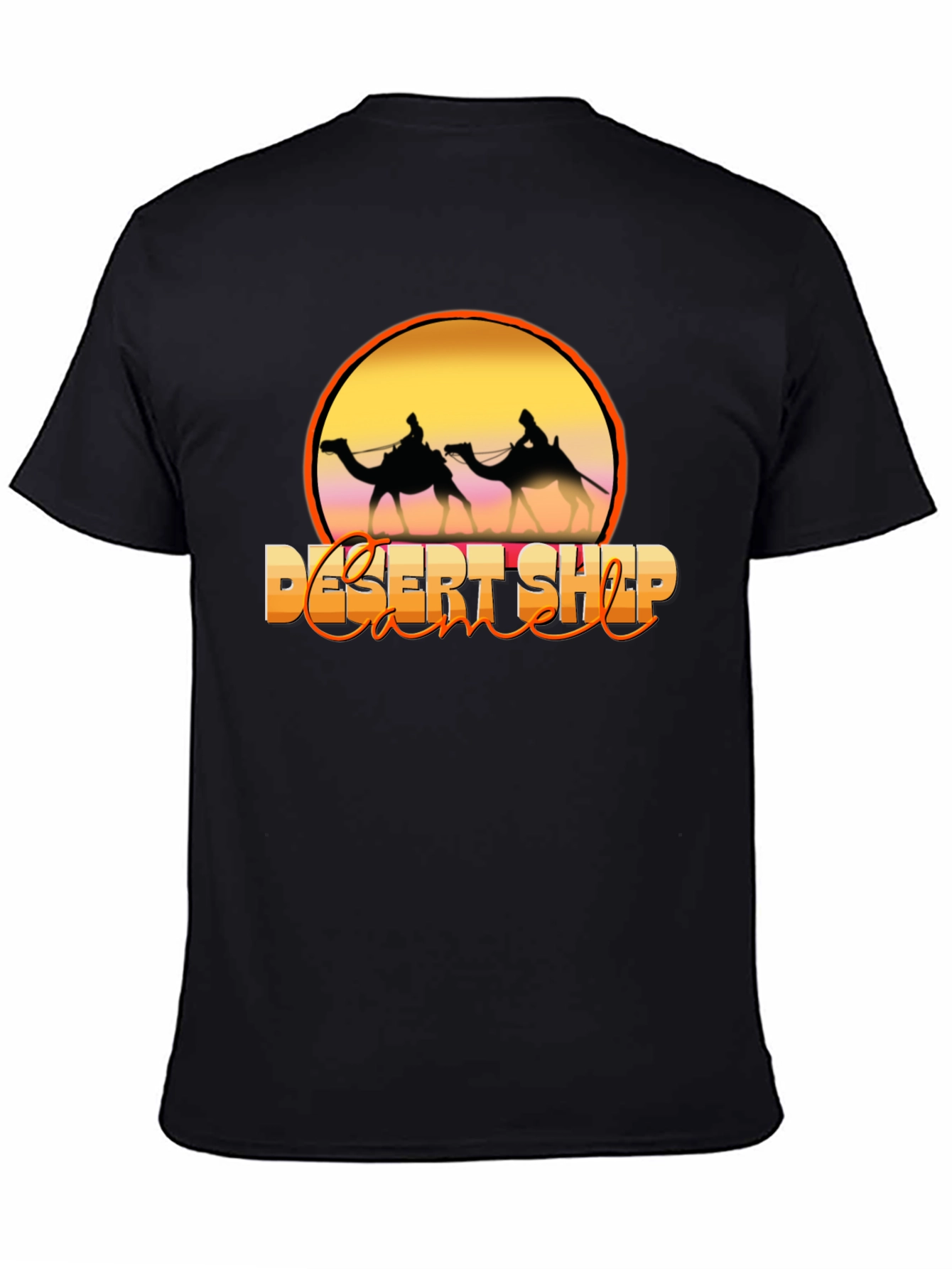 Desert Ship Camel Silhouette T-Shirt