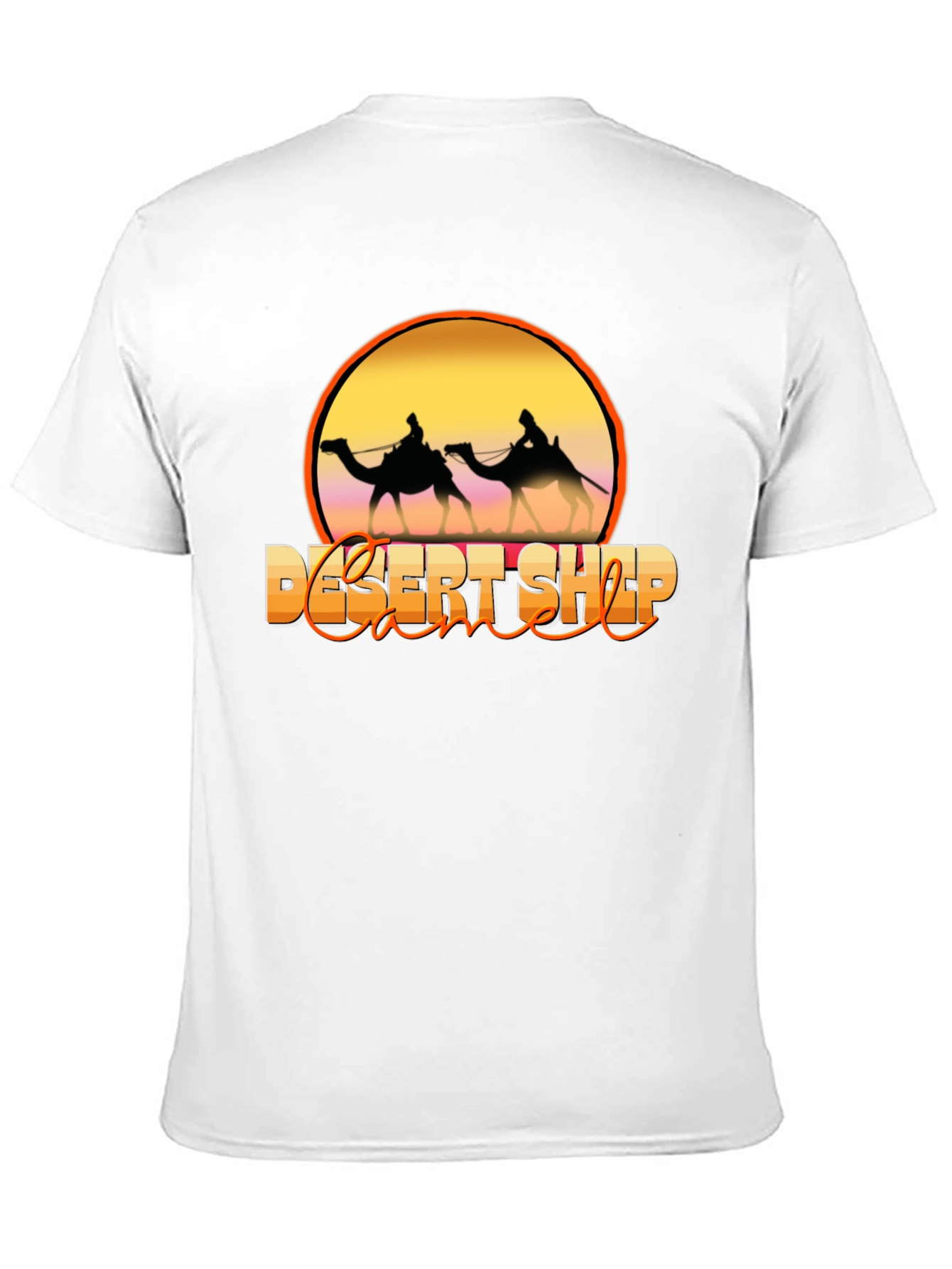 Desert Ship Camel Silhouette T-Shirt