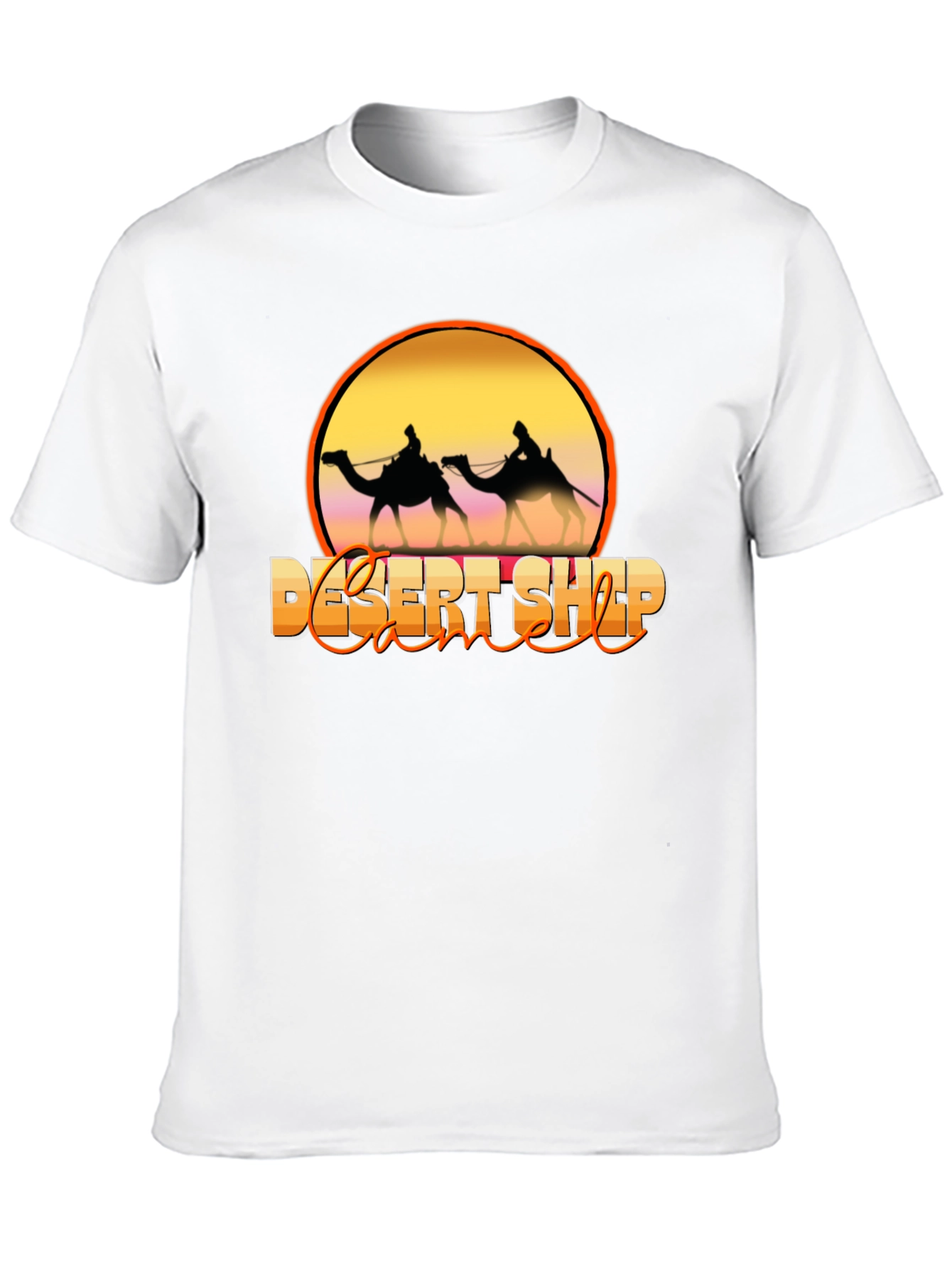 Desert Ship Camel Silhouette T-Shirt