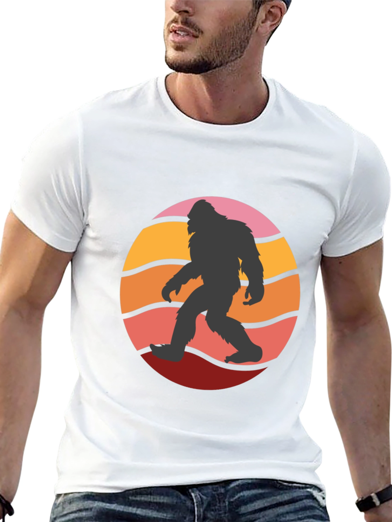 Bigfoot Sunset Graphic Tee - Black