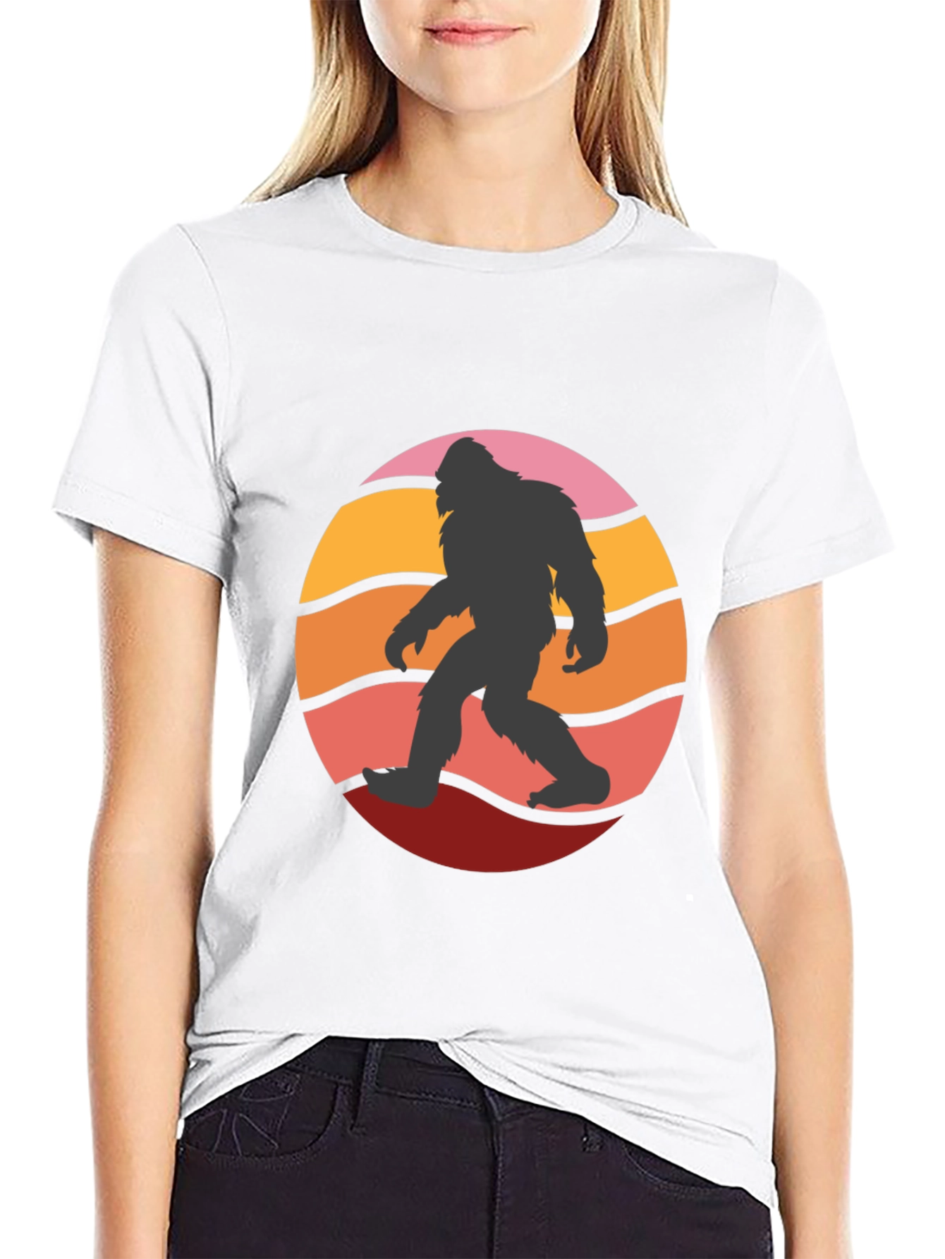 Bigfoot Sunset Graphic Tee - Black