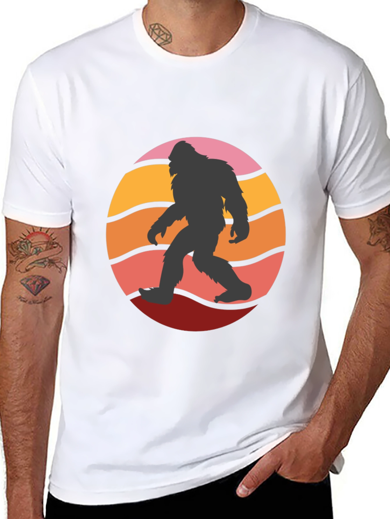 Bigfoot Sunset Graphic Tee - Black