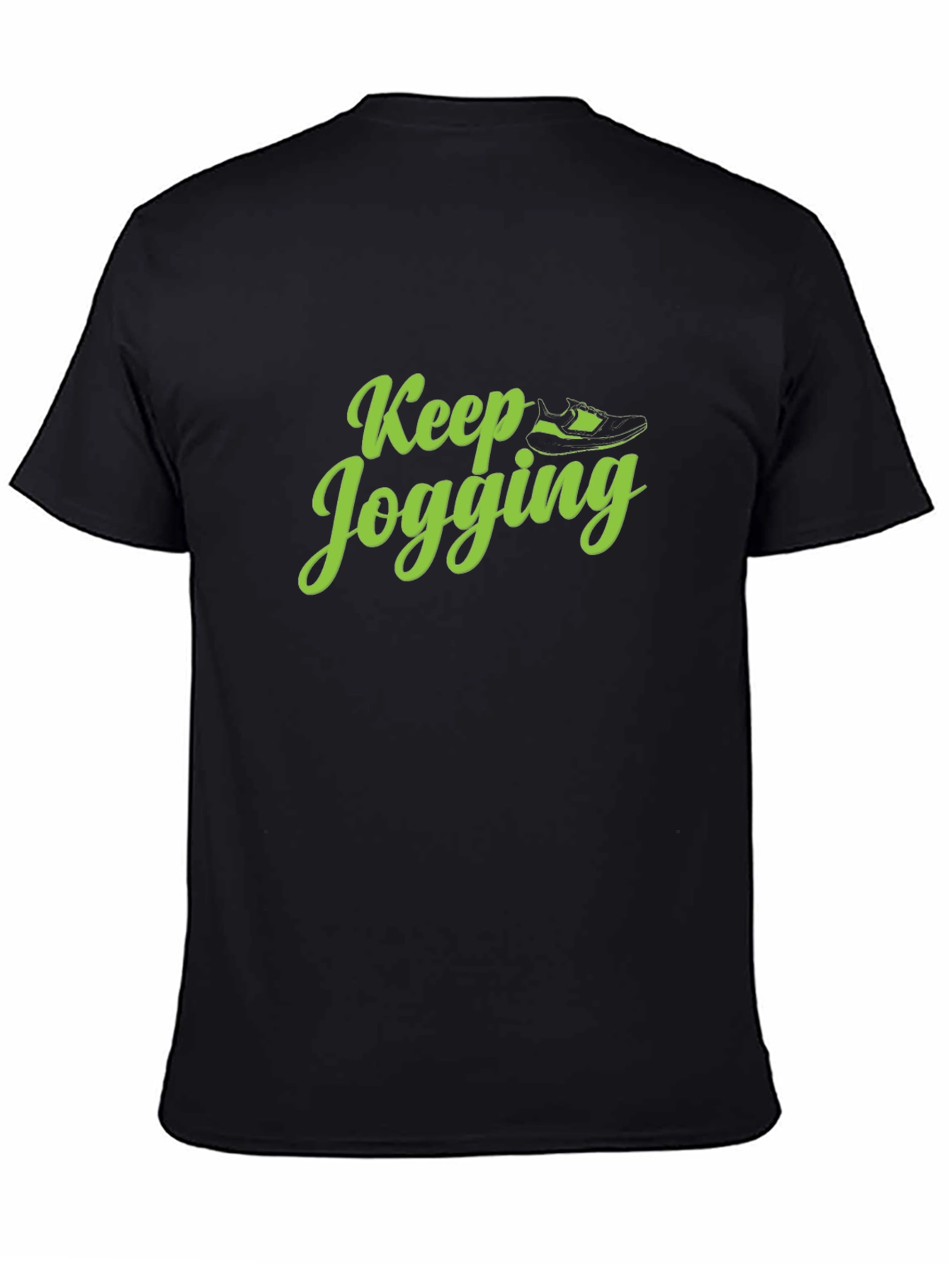 Keep Jogging Graphic Tee - Mens Black T-Shirt