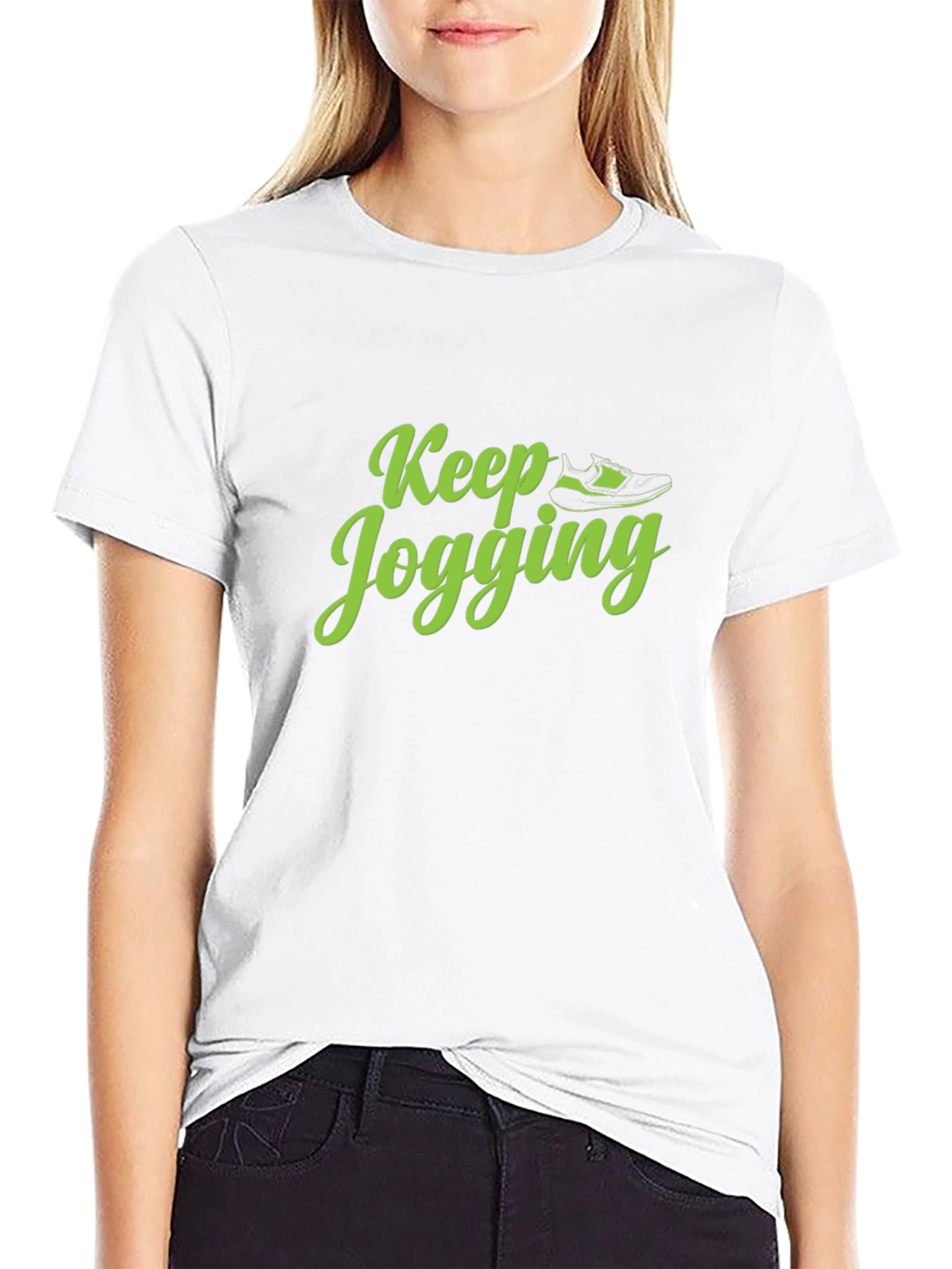 Keep Jogging Graphic Tee - Mens Black T-Shirt