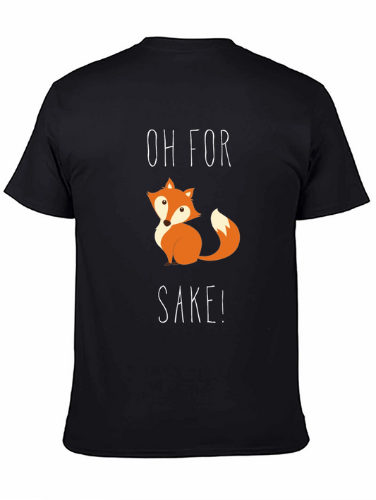 Funny Fox SAKE! T-Shirt - Cute Animal Graphic Tee