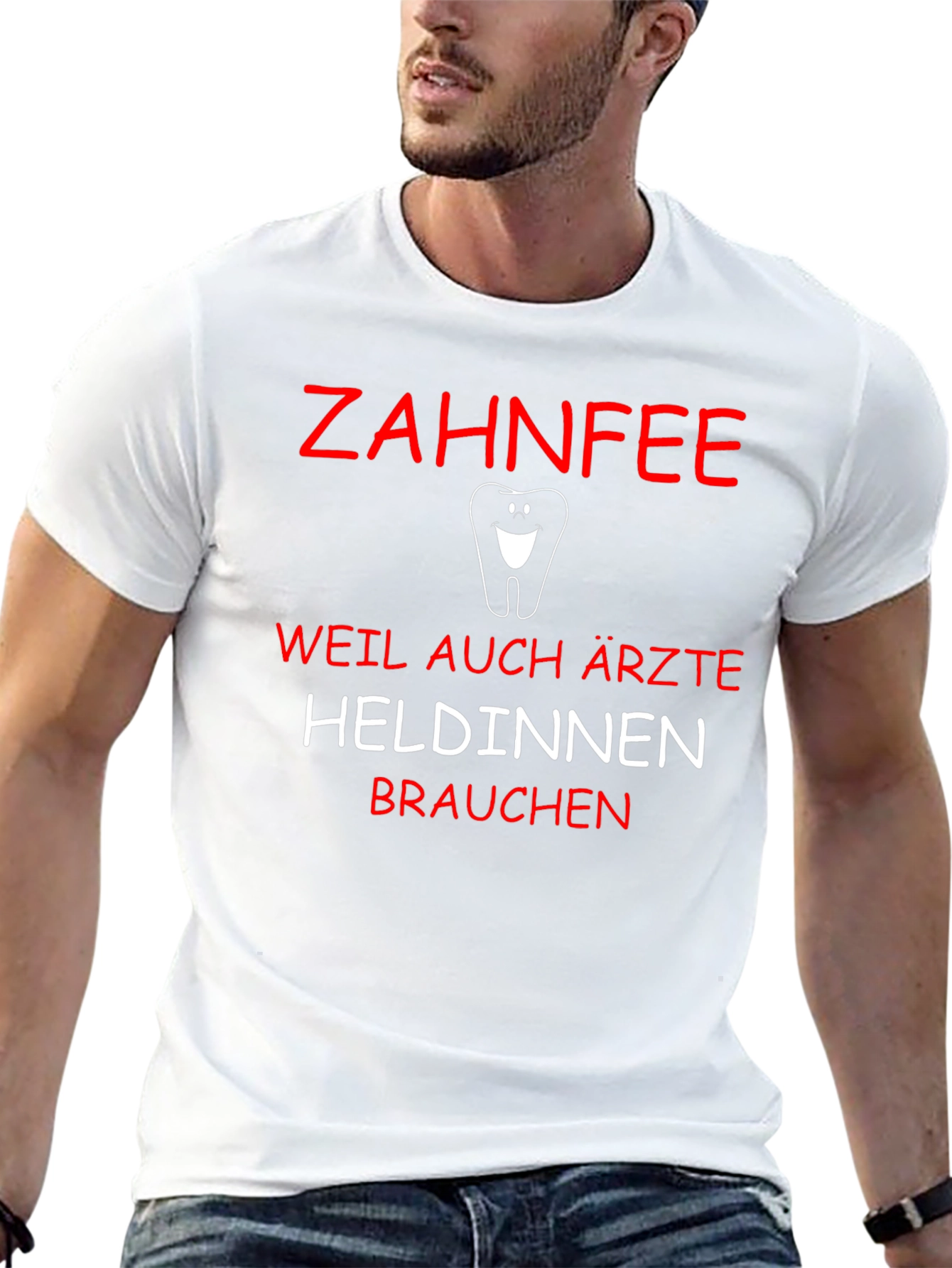 Zahnfee Hero T-Shirt Dental Fairy Dentist Funny Tee