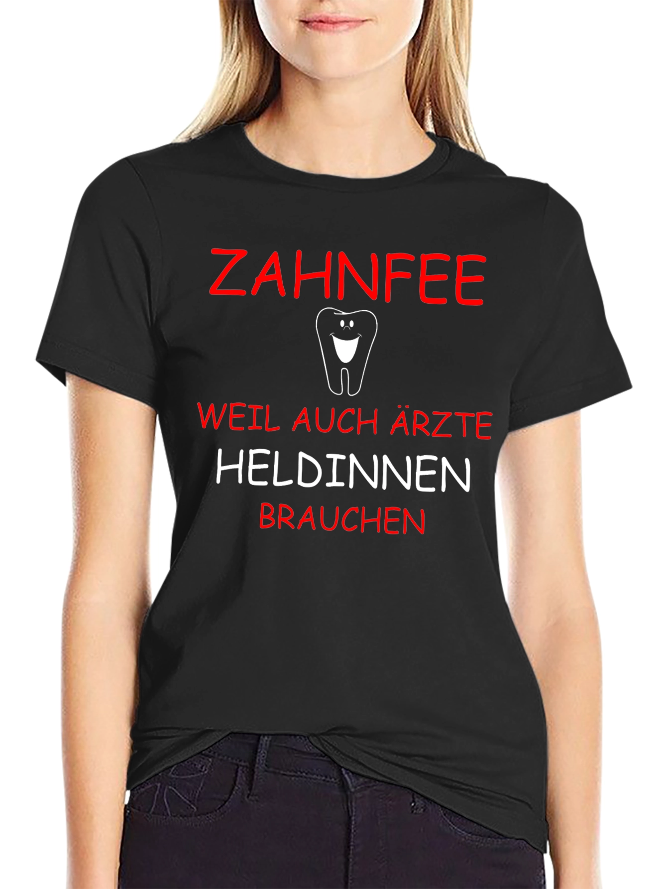 Zahnfee Hero T-Shirt Dental Fairy Dentist Funny Tee
