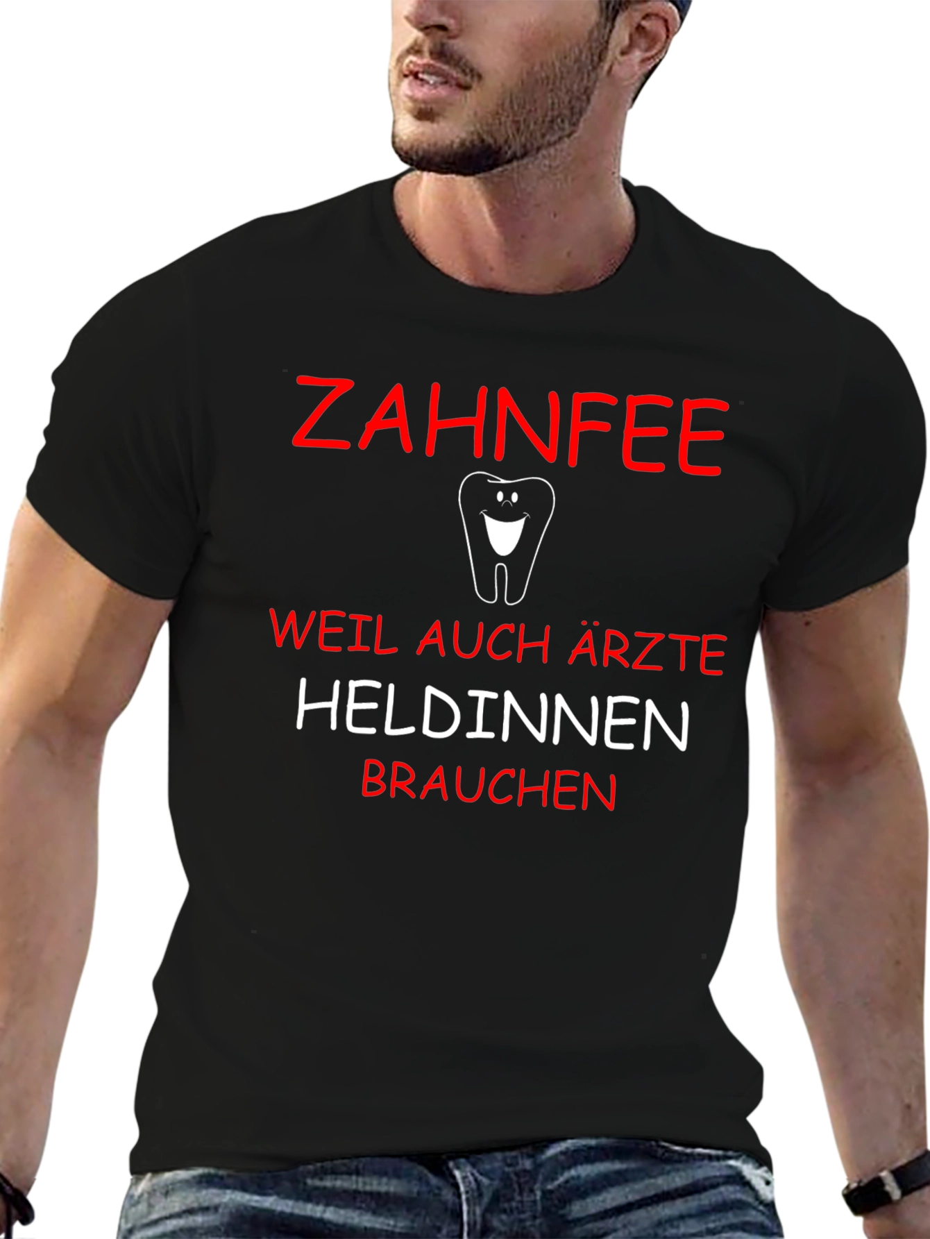 Zahnfee Hero T-Shirt Dental Fairy Dentist Funny Tee