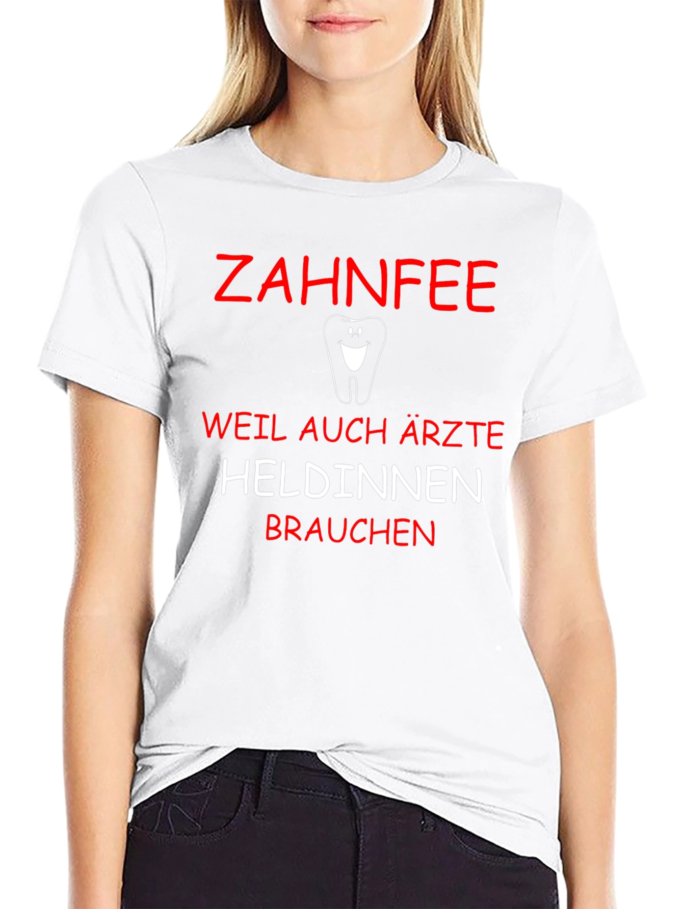 Zahnfee Hero T-Shirt Dental Fairy Dentist Funny Tee