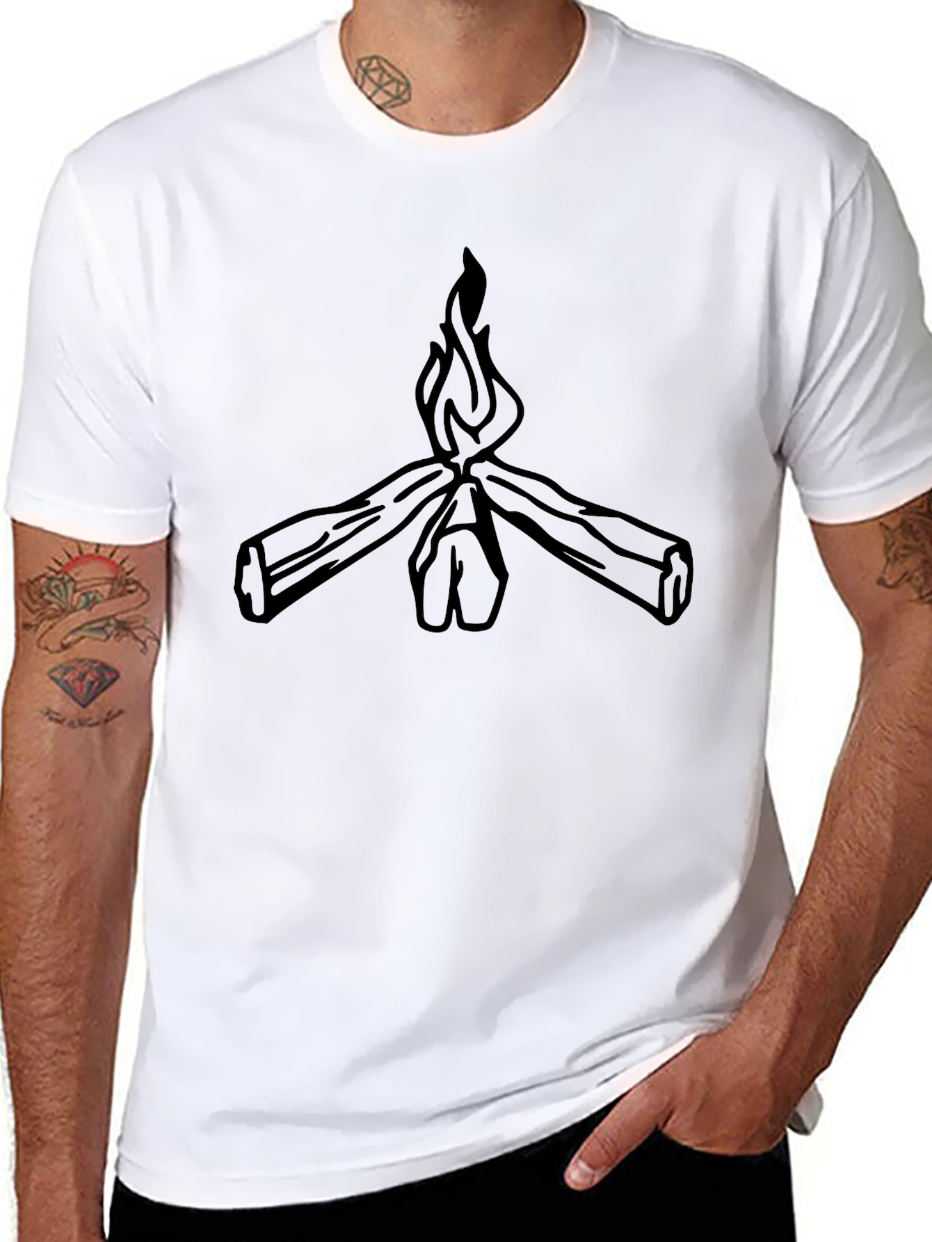 Bonfire Graphic Tee - Classic Black