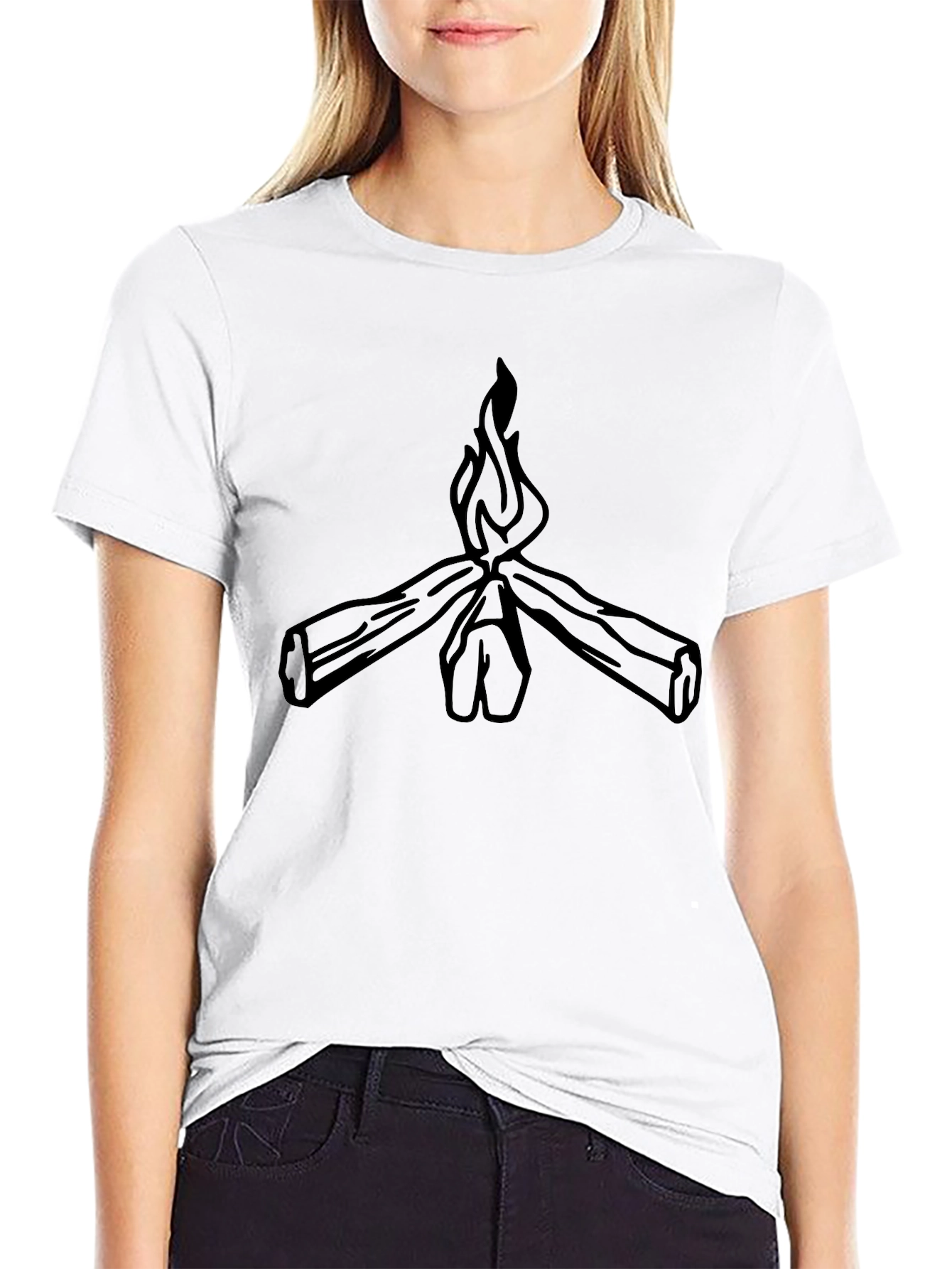 Bonfire Graphic Tee - Classic Black