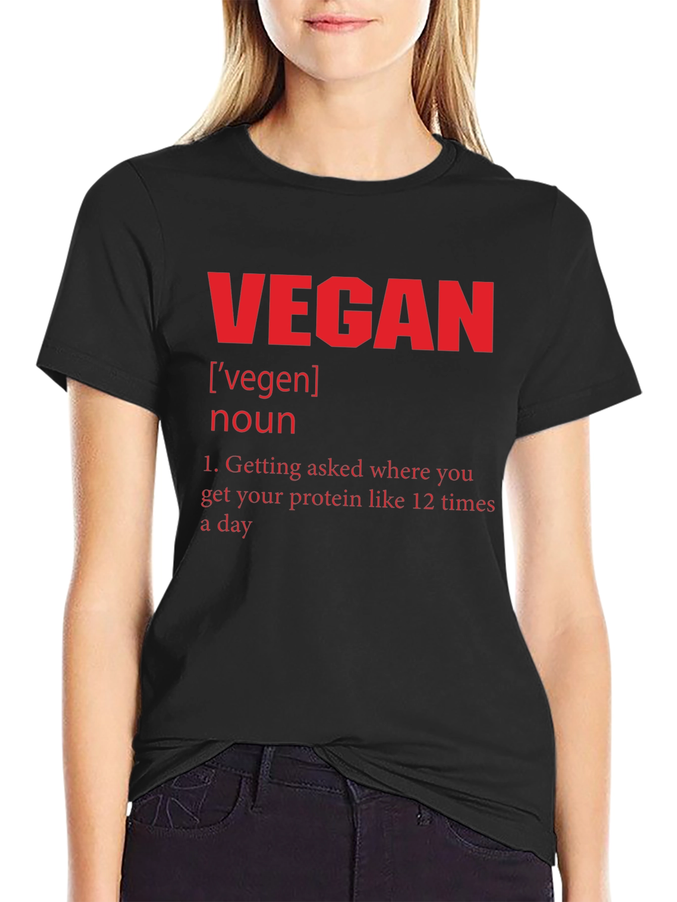 Vegan Definition T-Shirt - Protein Humor Tee