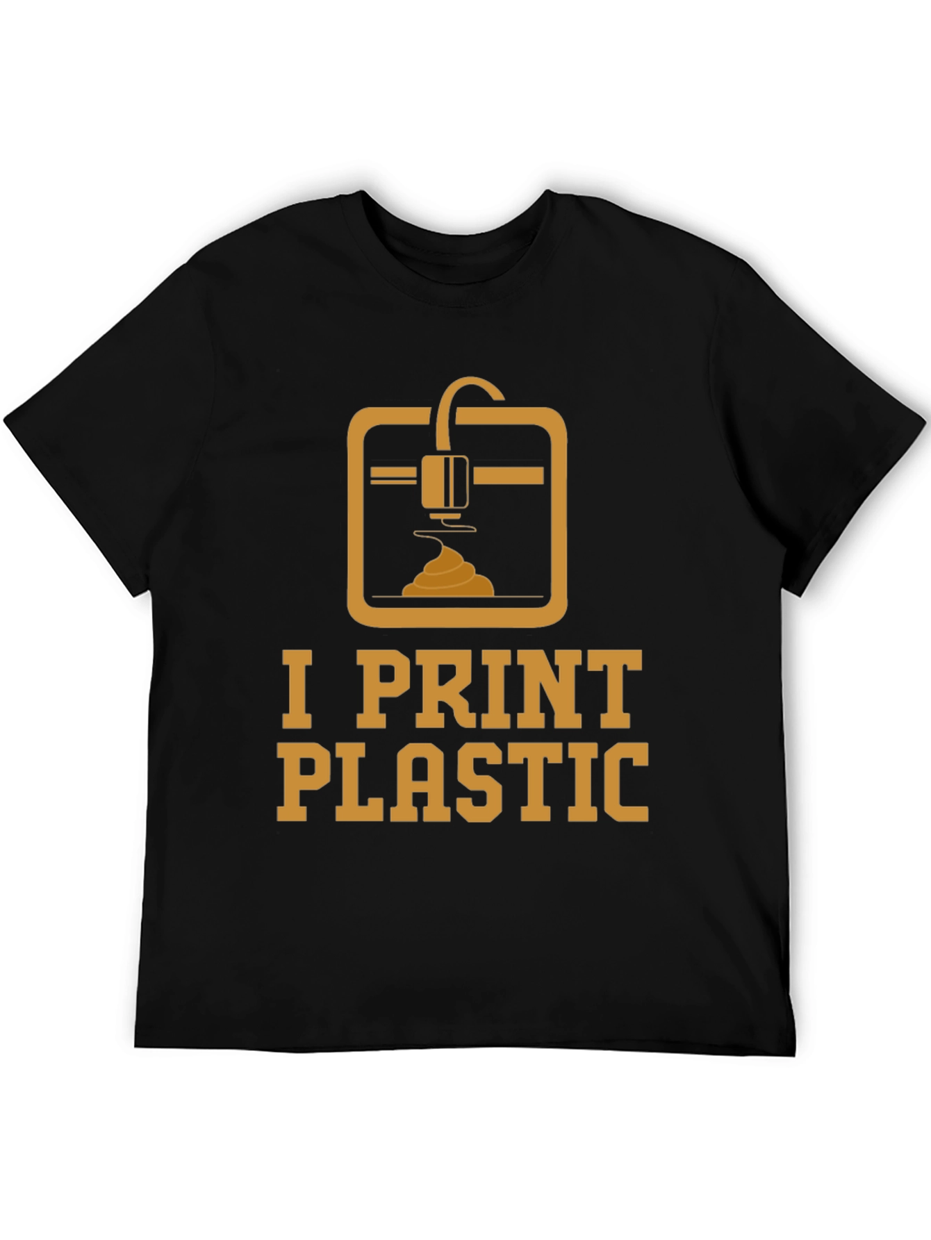 I Print Plastic Graphic T-Shirt