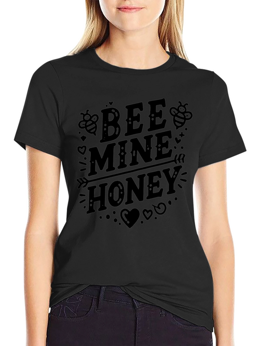 Bee Mine Honey Valentines Day Graphic Tee