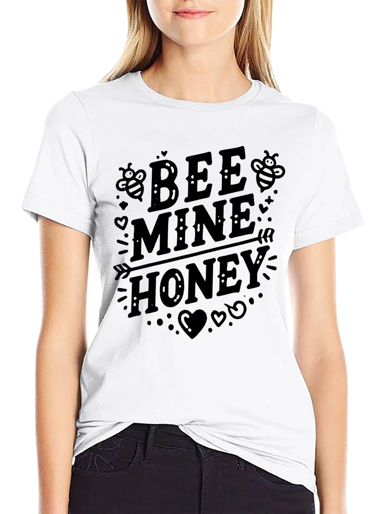 Bee Mine Honey Valentines Day Graphic Tee
