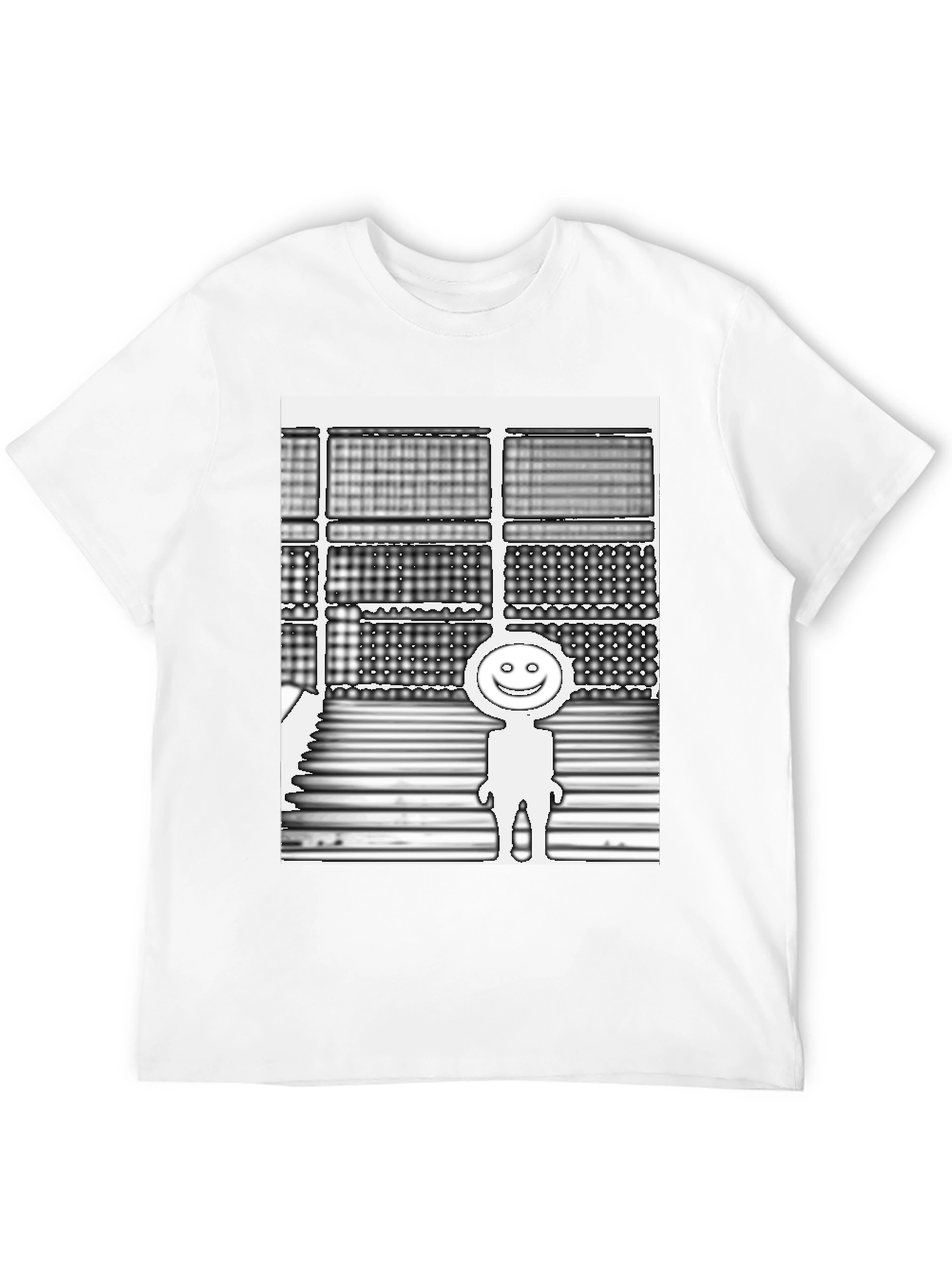 Smiley Guy Graphic Tee - Black