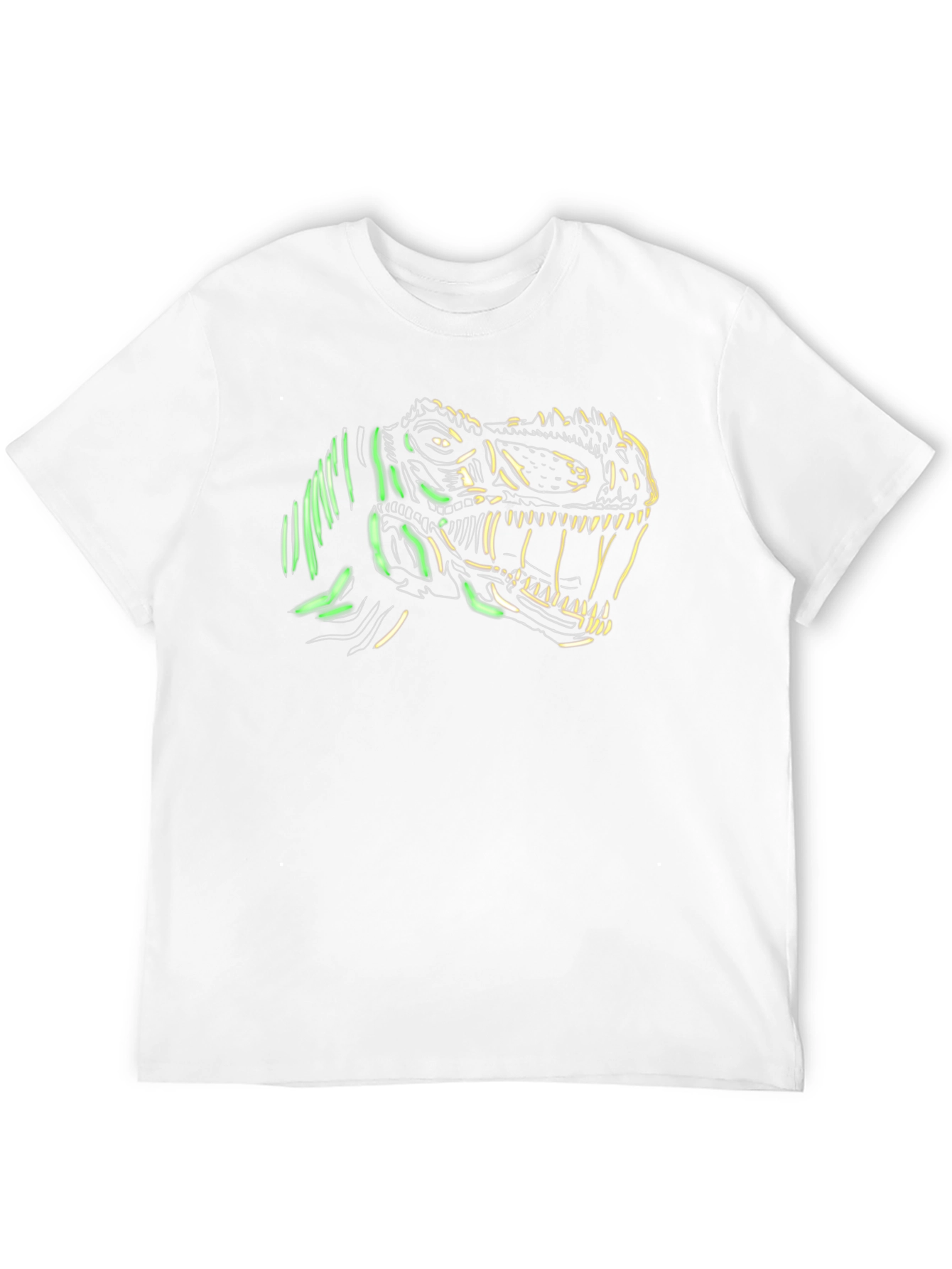 Dino Glow Graphic Tee - Mens Black T-Shirt