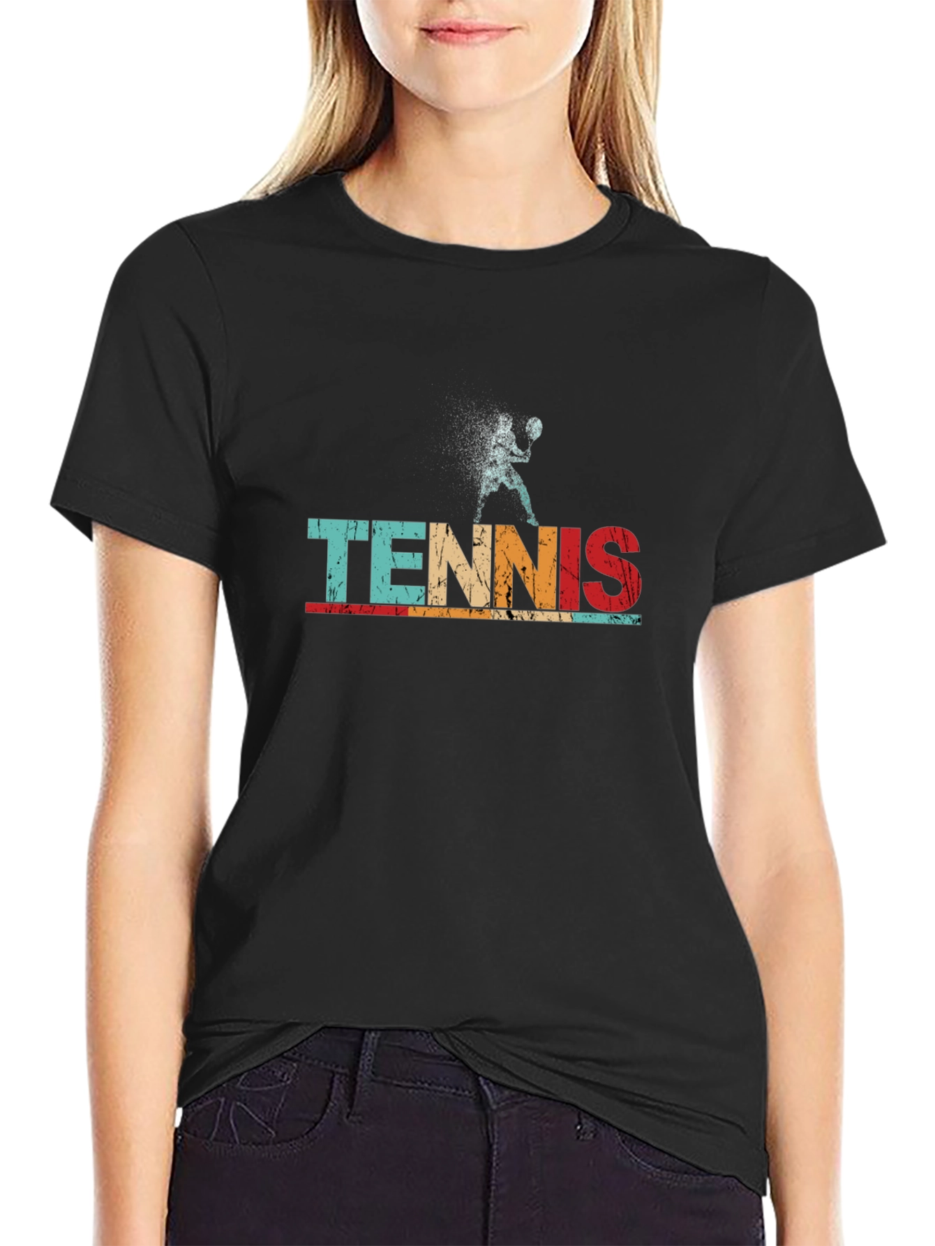Retro Tennis Player T-Shirt