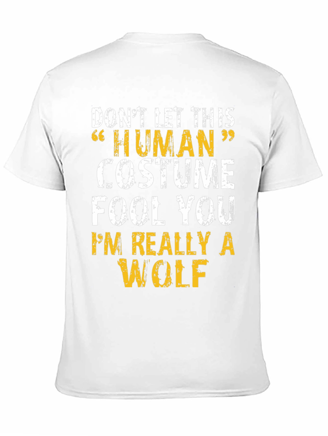 Human Costume Wolf Funny T-Shirt