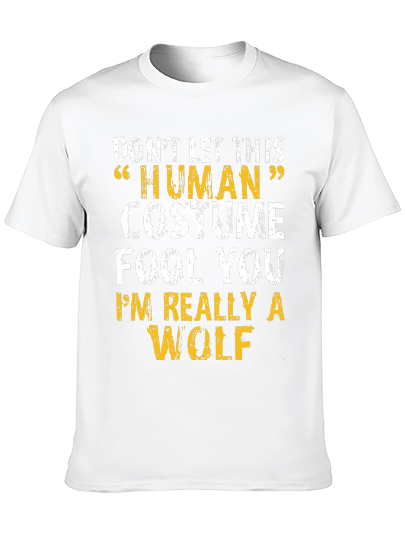 Human Costume Wolf Funny T-Shirt