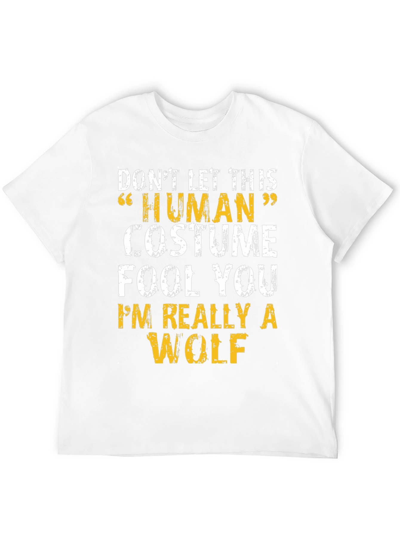 Human Costume Wolf Funny T-Shirt