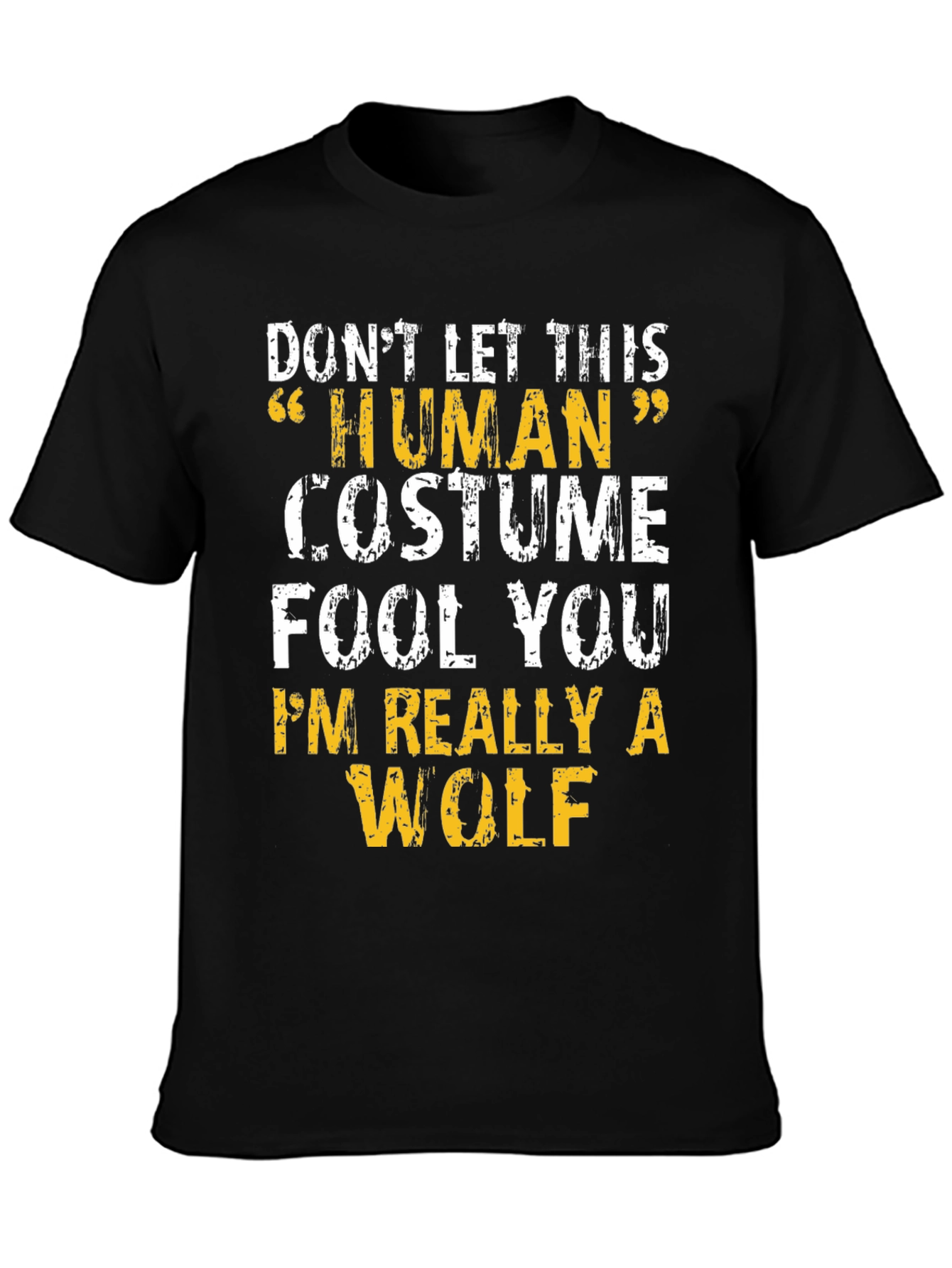Human Costume Wolf Funny T-Shirt