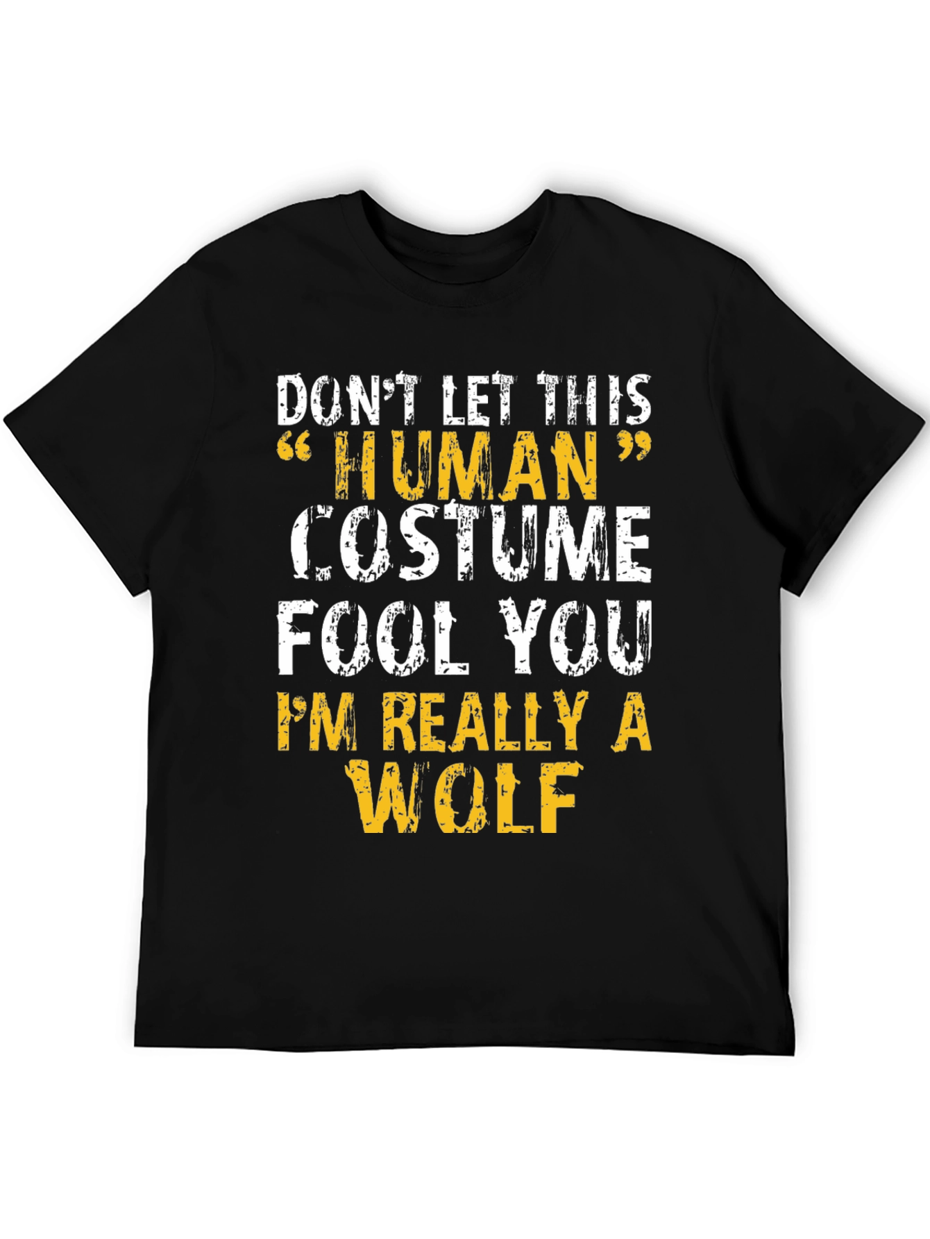 Human Costume Wolf Funny T-Shirt
