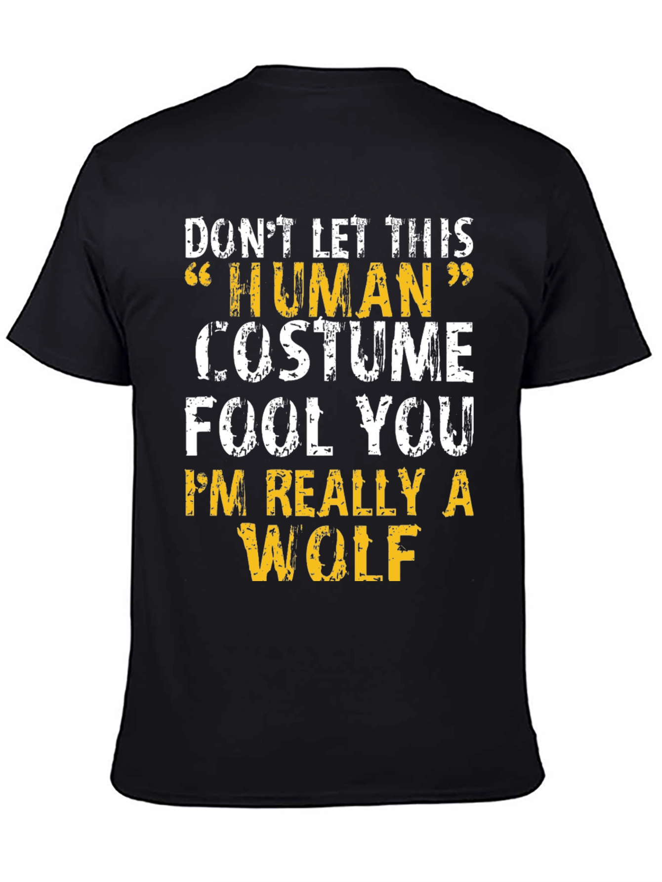 Human Costume Wolf Funny T-Shirt