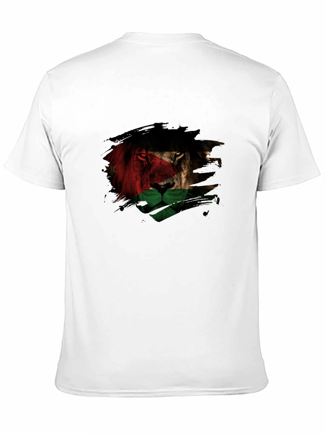 Lion Palestine Flag Graphic T-Shirt