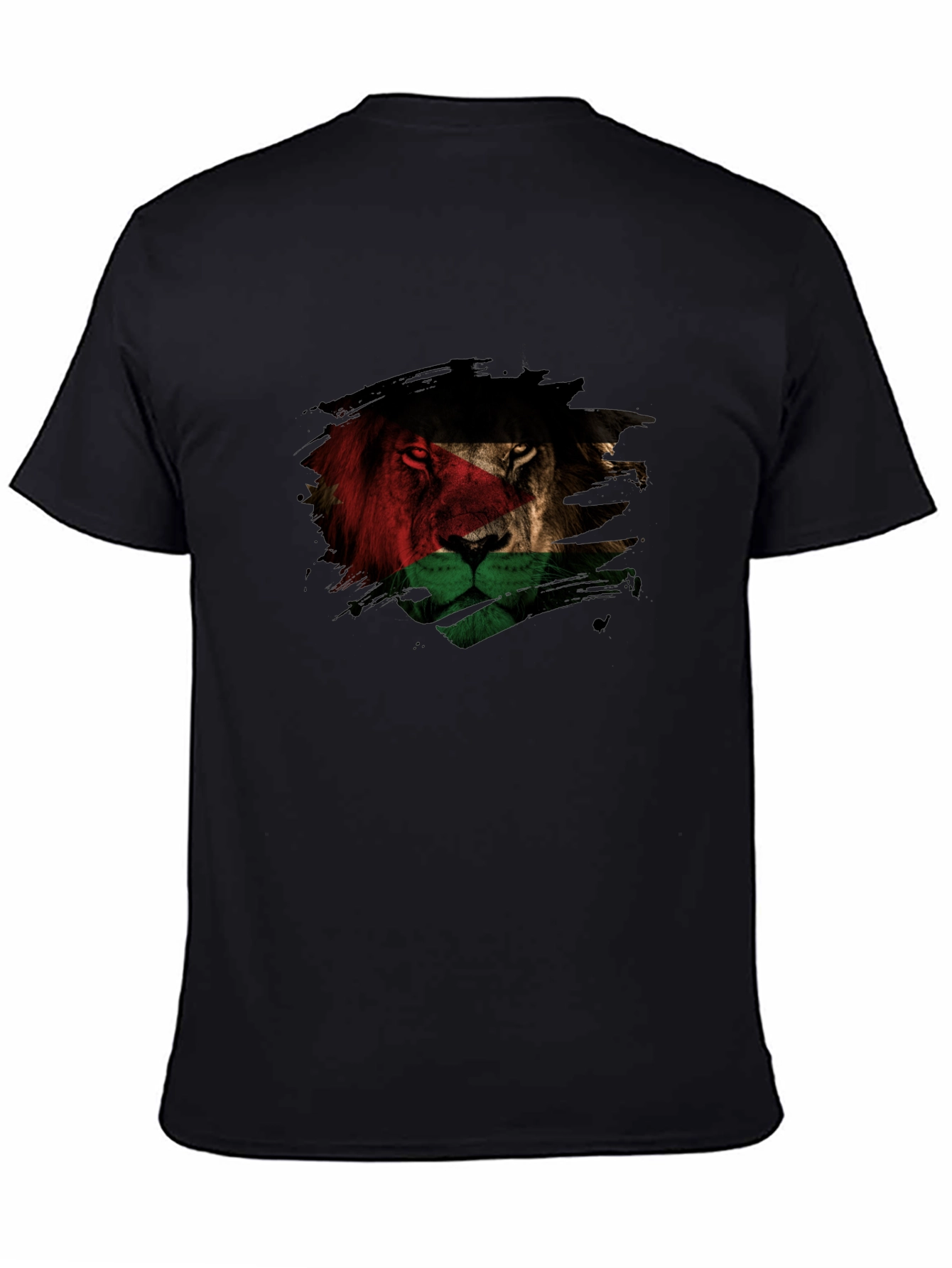 Lion Palestine Flag Graphic T-Shirt