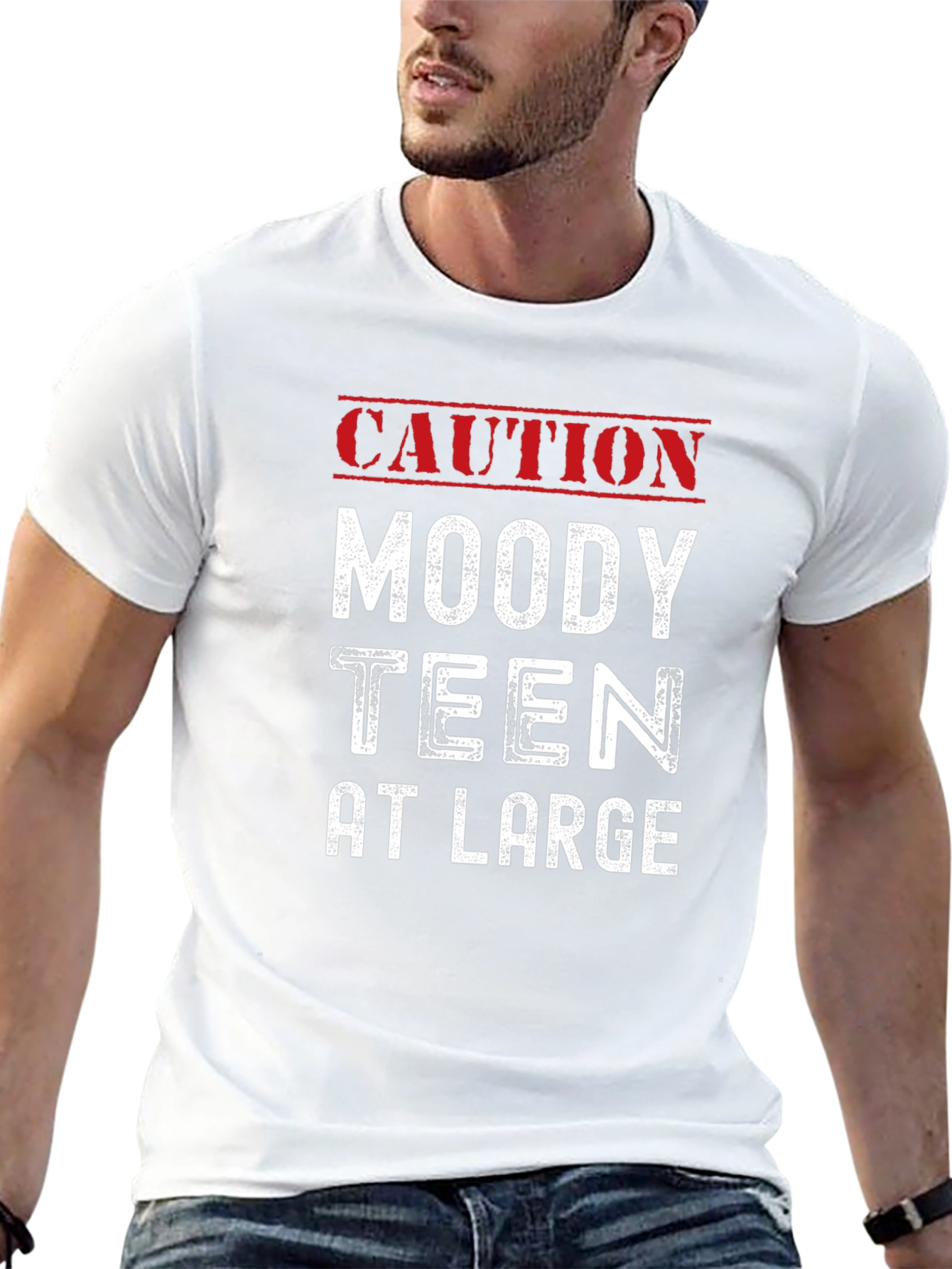 Caution Moody Teen T-Shirt