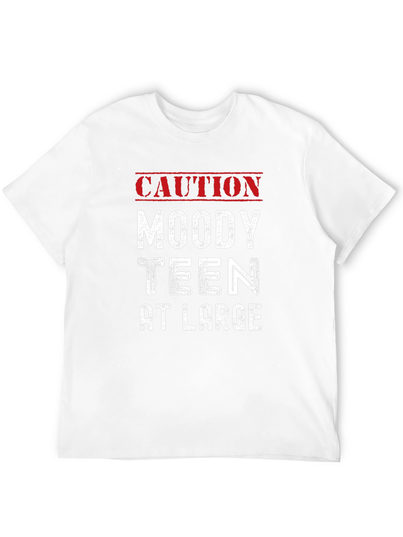 Caution Moody Teen T-Shirt