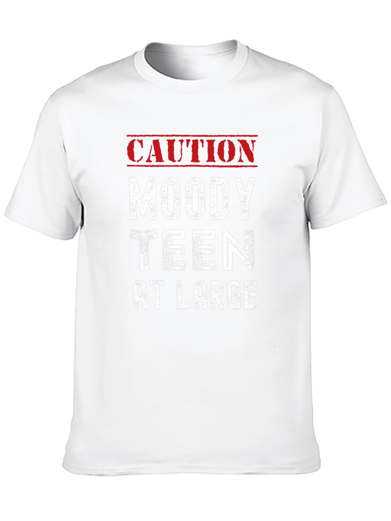 Caution Moody Teen T-Shirt