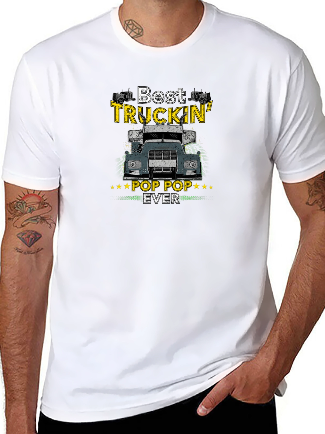 Best Truckin Pop Pop Ever T-Shirt
