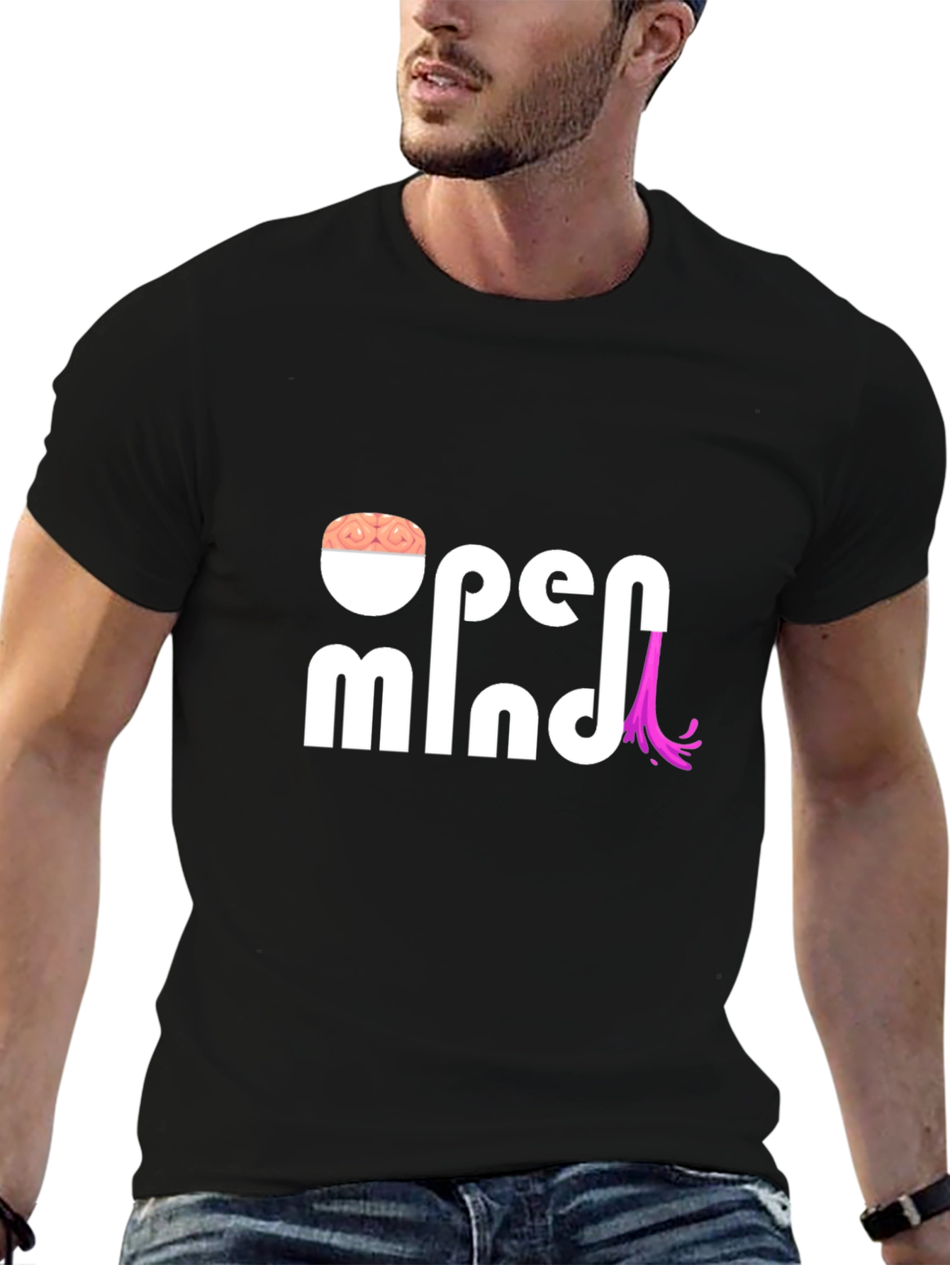 Open Mind Graphic T-Shirt - Brain Power