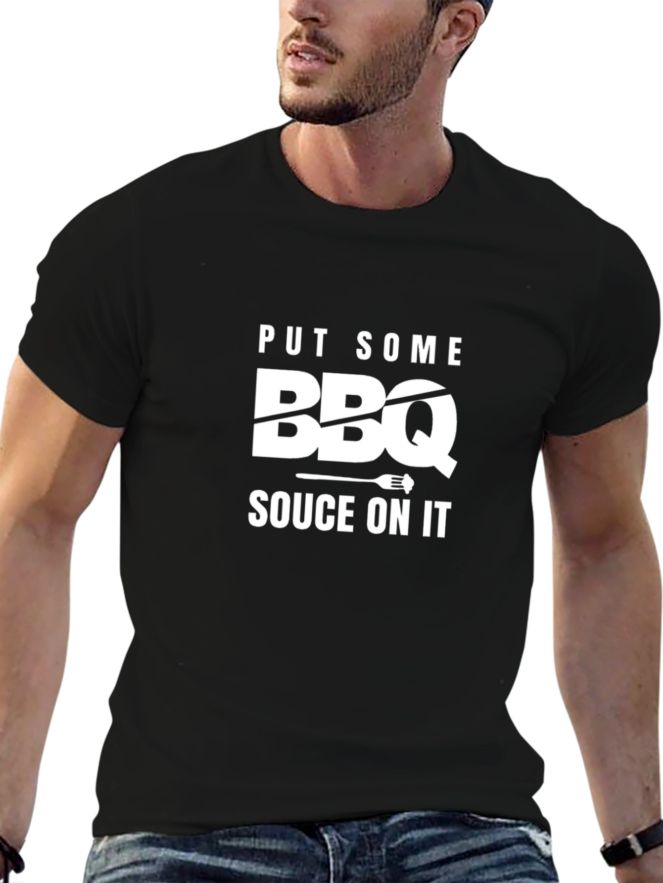 BBQ Sauce On It T-Shirt -  Funny Grilling Tee