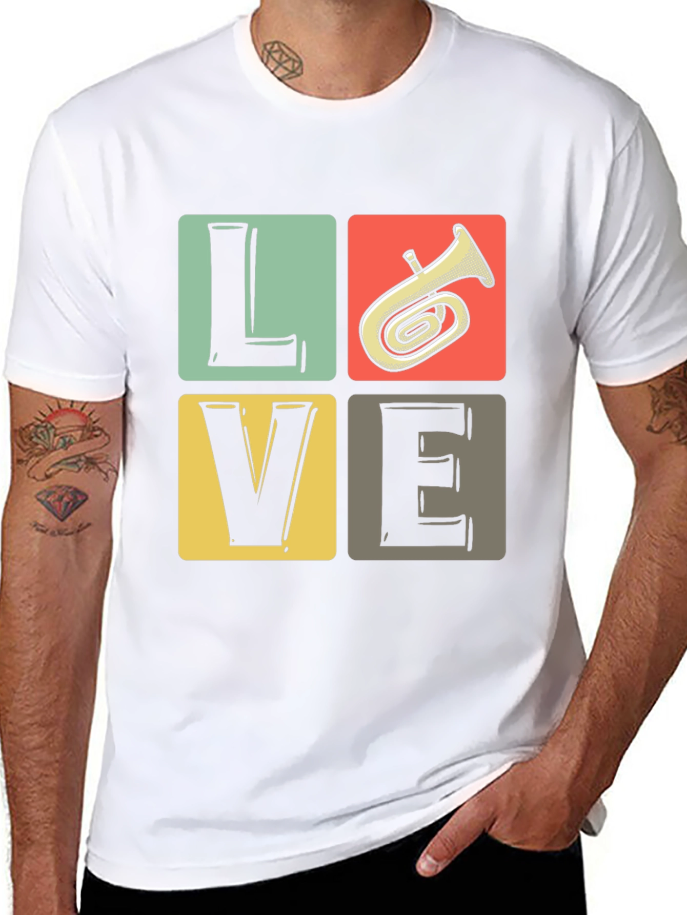 Love Tuba T-Shirt Music Lover Tee