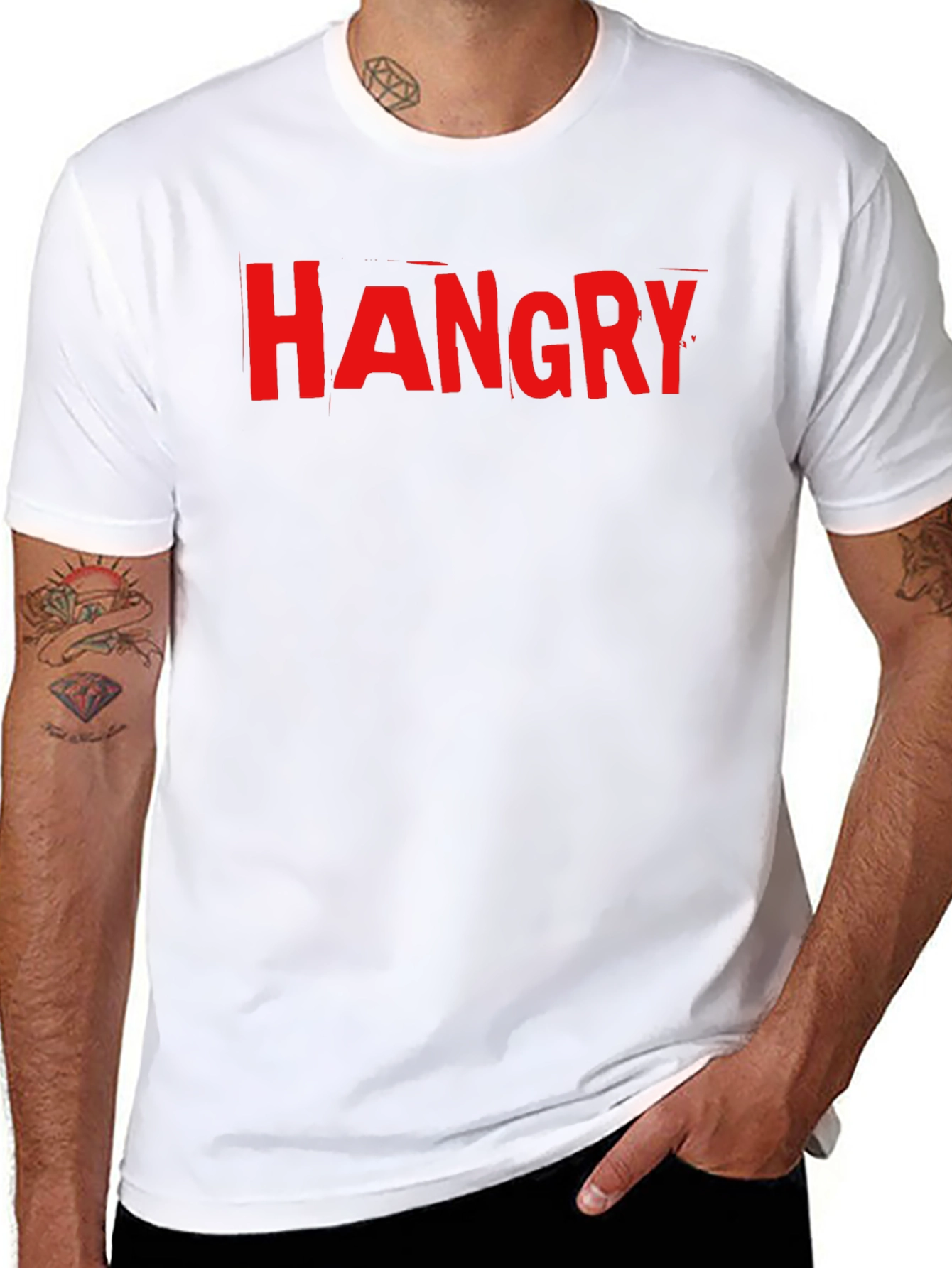 Hangry Graphic T-Shirt - Funny Foodie Tee