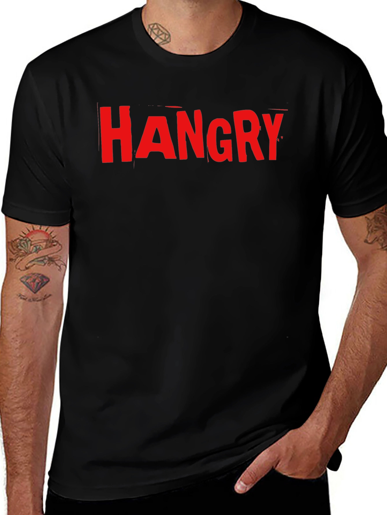 Hangry Graphic T-Shirt - Funny Foodie Tee