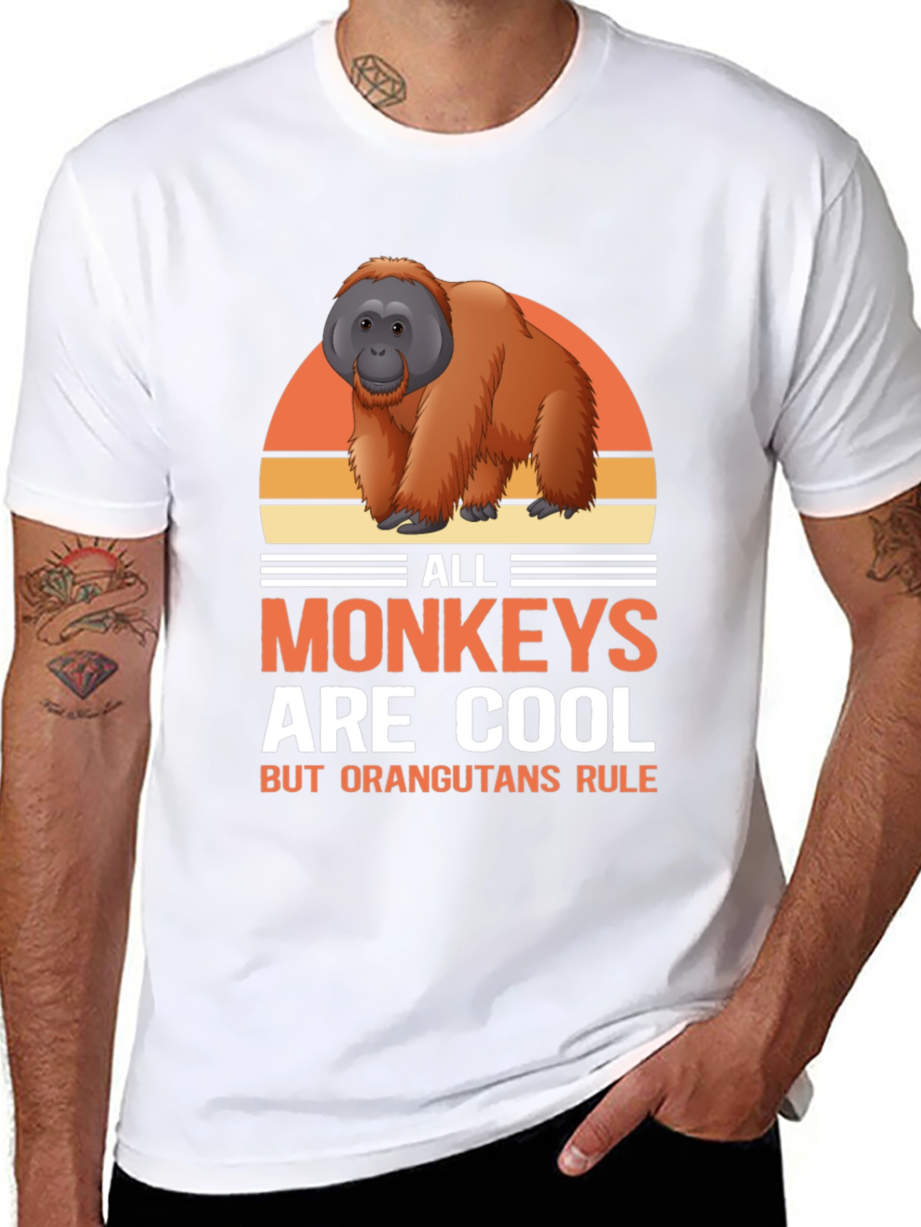 Cool Orangutan Graphic Tee