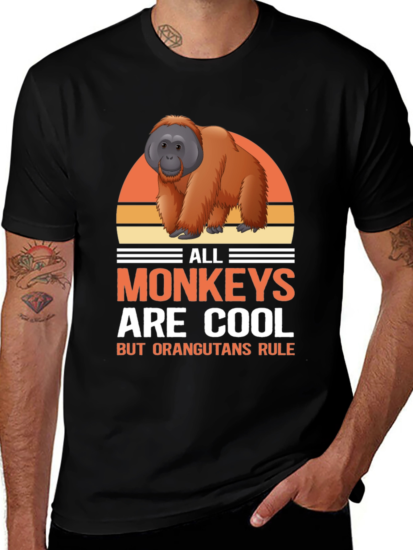Cool Orangutan Graphic Tee