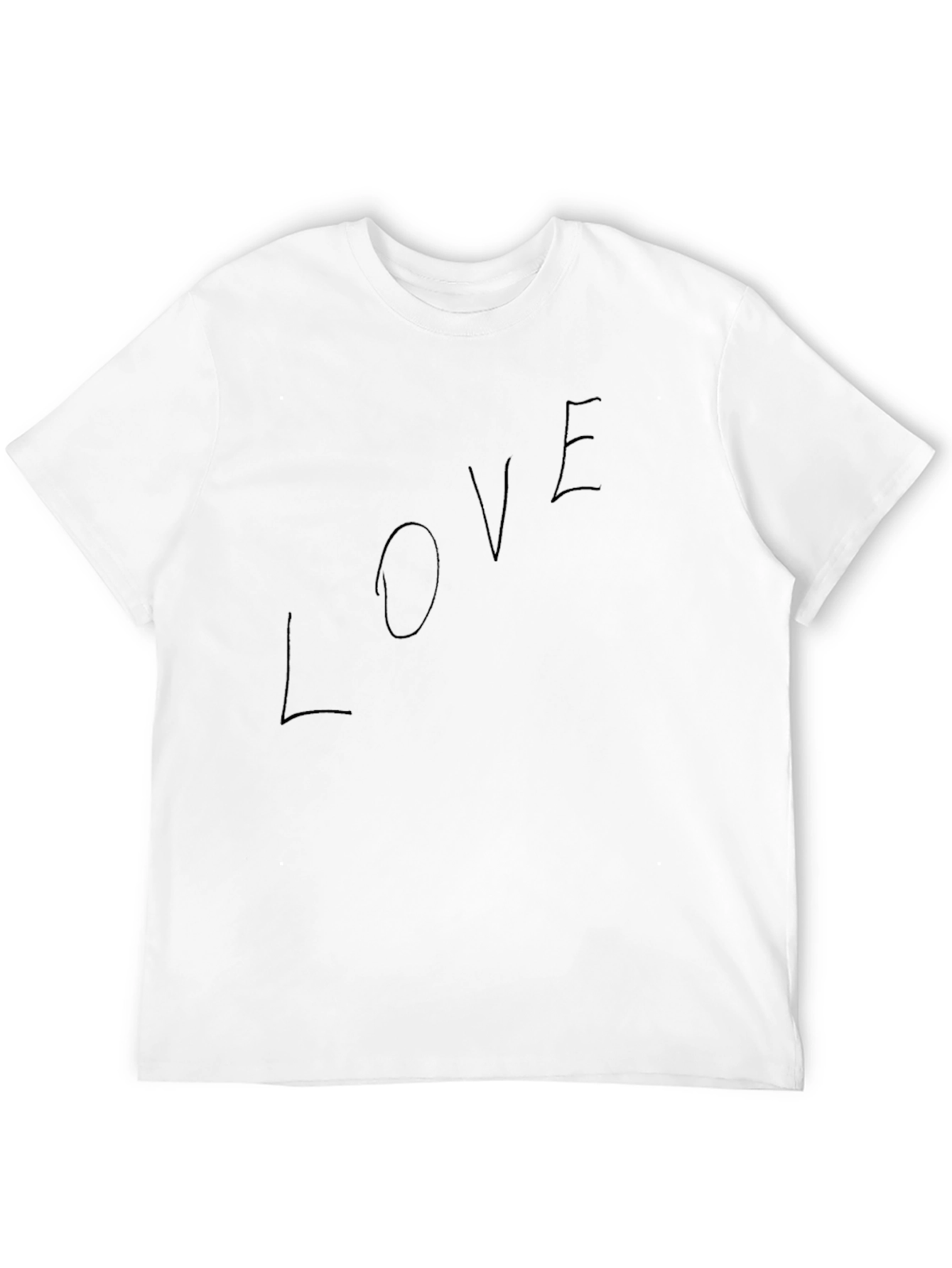 Mens Black LOVE Graphic Tee