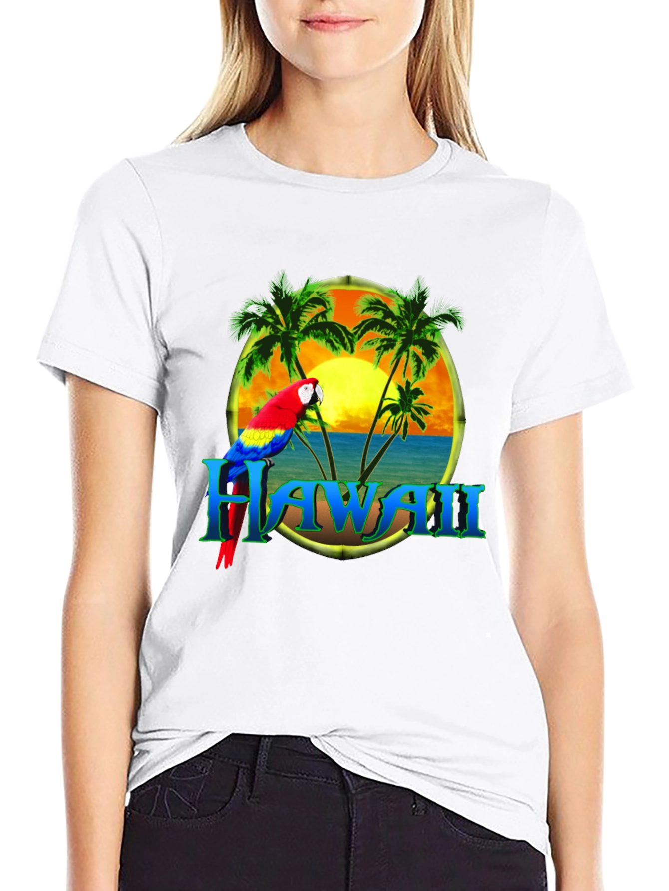 Hawaii Parrot Paradise Graphic Tee
