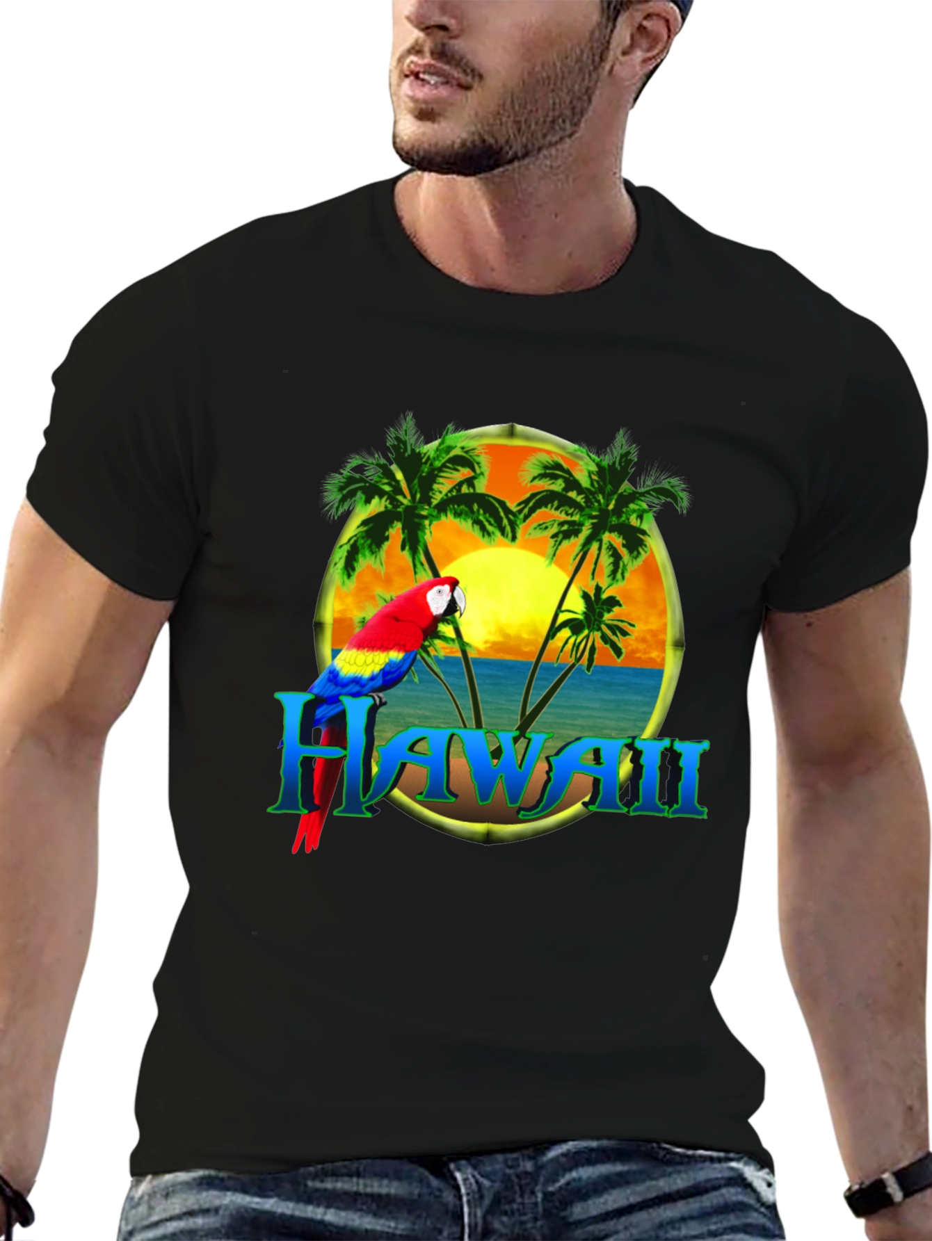 Hawaii Parrot Paradise Graphic Tee