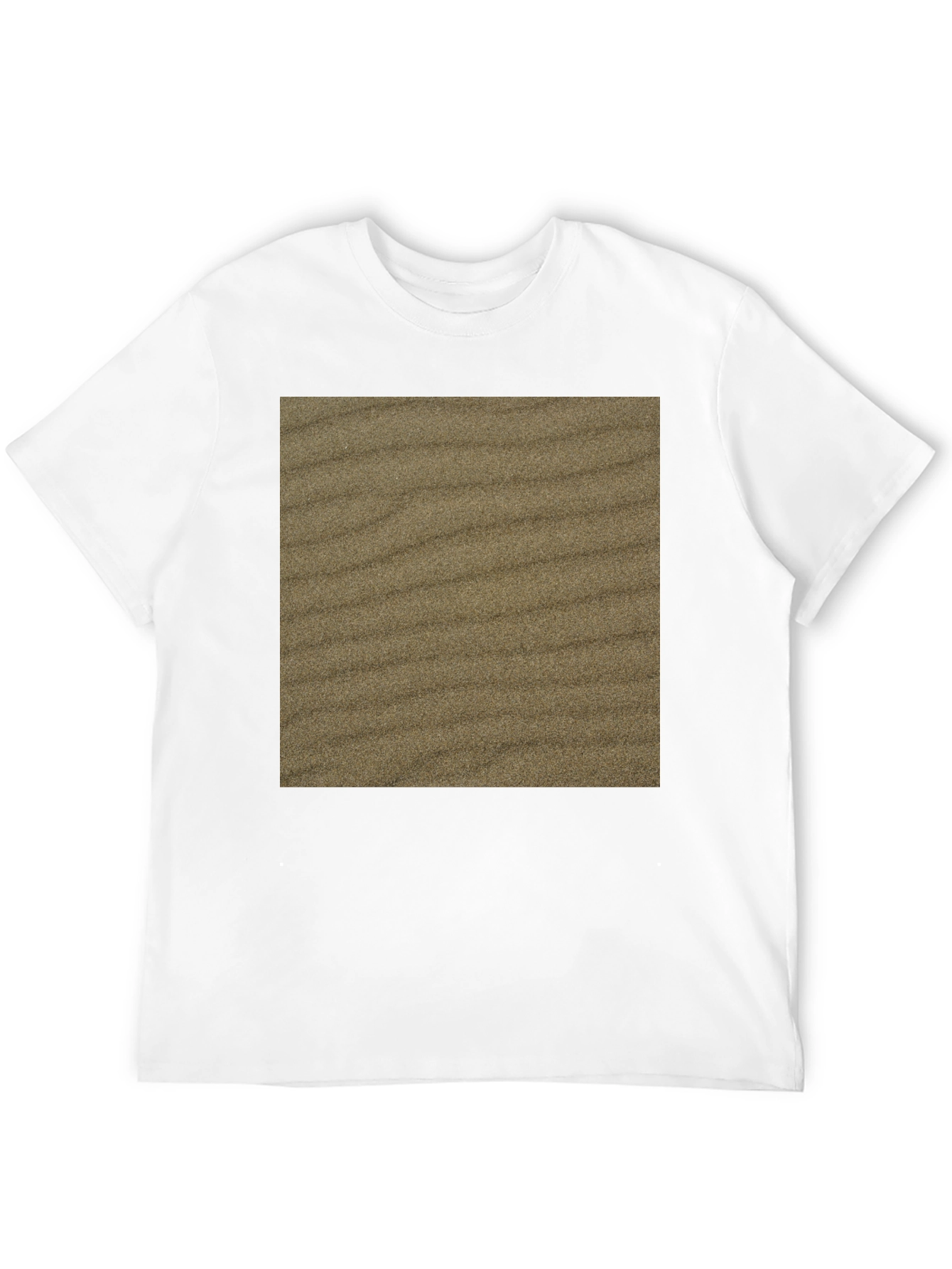 Sand Texture Graphic Tee - Black Cotton Comfort